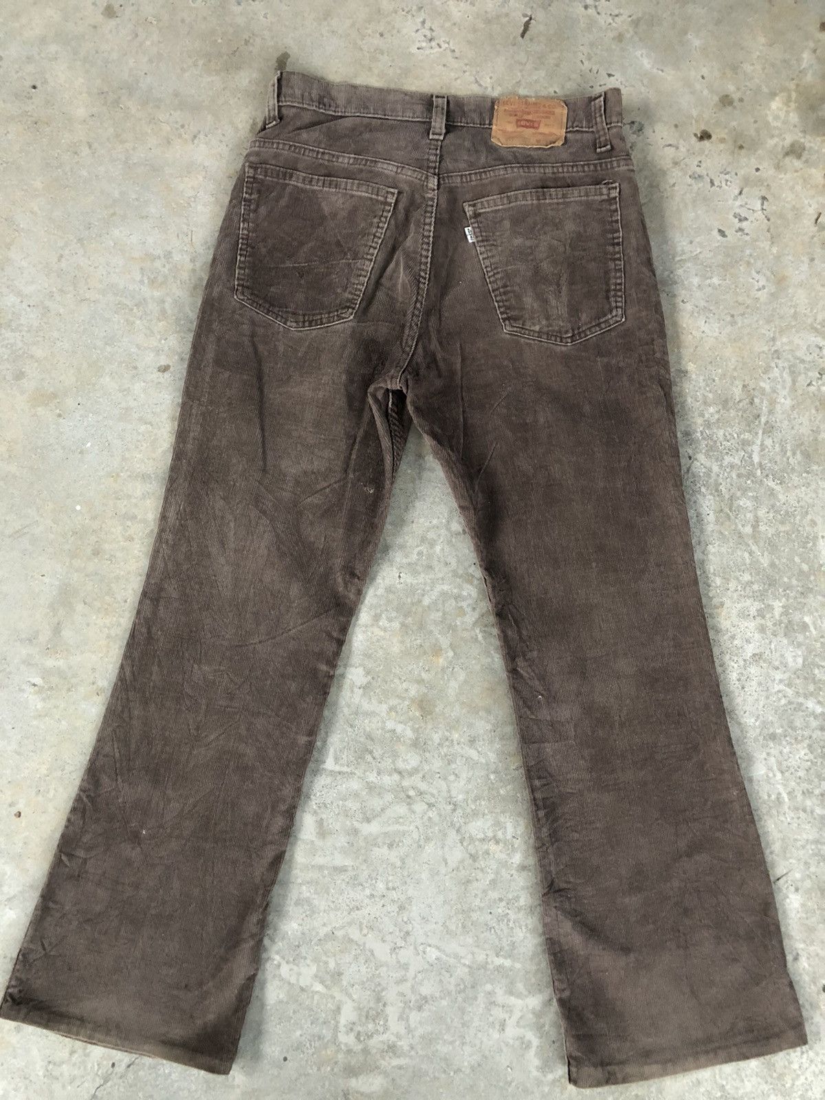 If Six Was Nine Vintage 80’s Levi’s Corduroy Flared Jeans 517 Size US 31 - 2 Thumbnail
