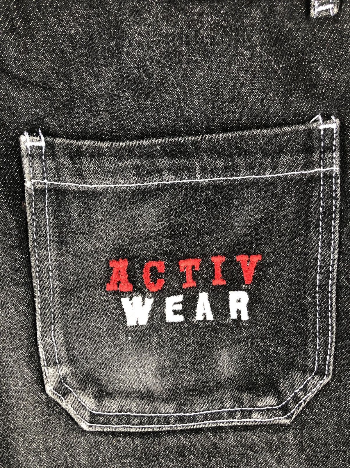 Japanese Brand white stitch Baggy Jeans Hip Hop Carpenter Embroidered Jeans Size US 32 / EU 48 - 13 Thumbnail
