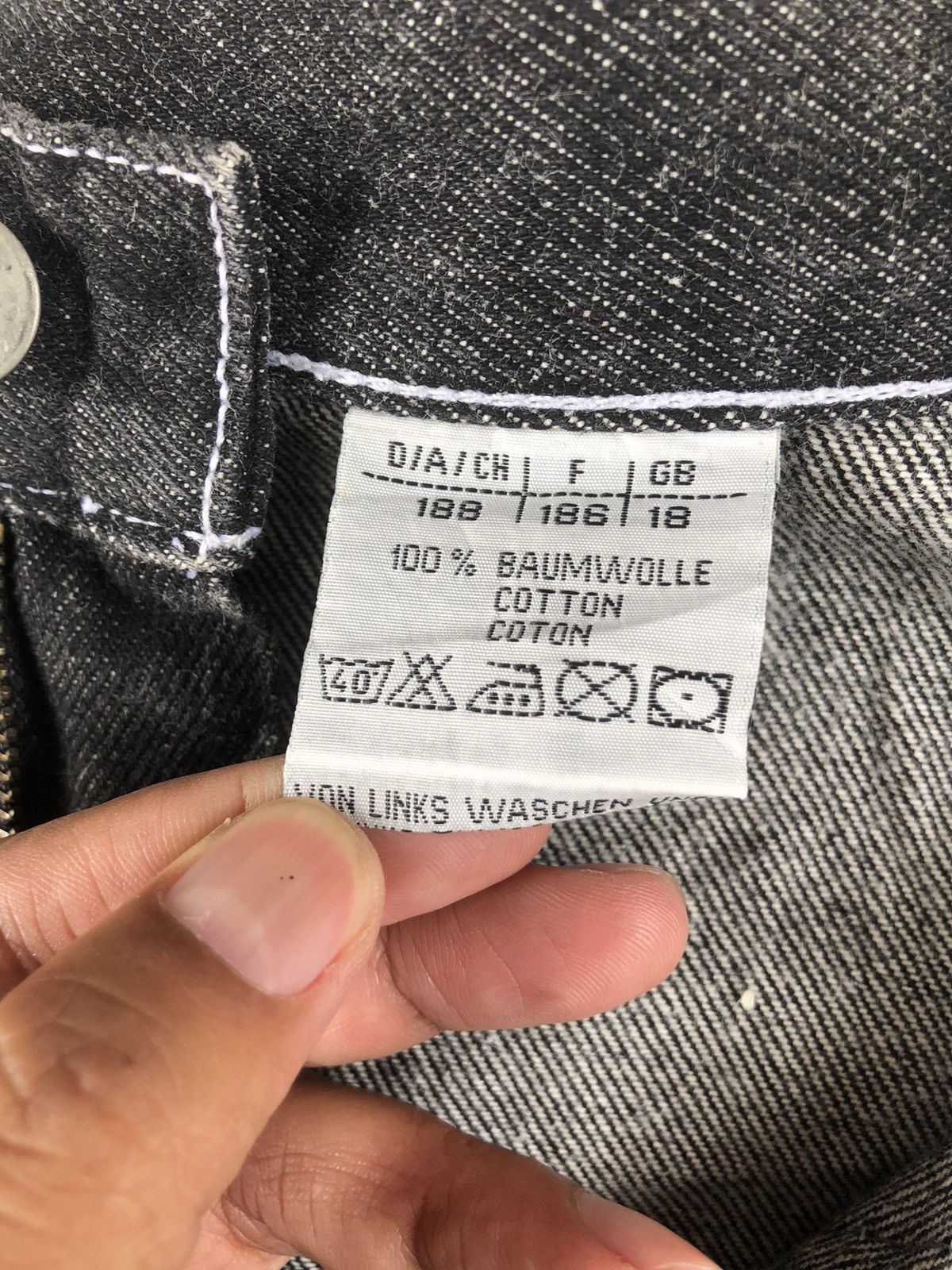 Japanese Brand white stitch Baggy Jeans Hip Hop Carpenter Embroidered Jeans Size US 32 / EU 48 - 15 Thumbnail