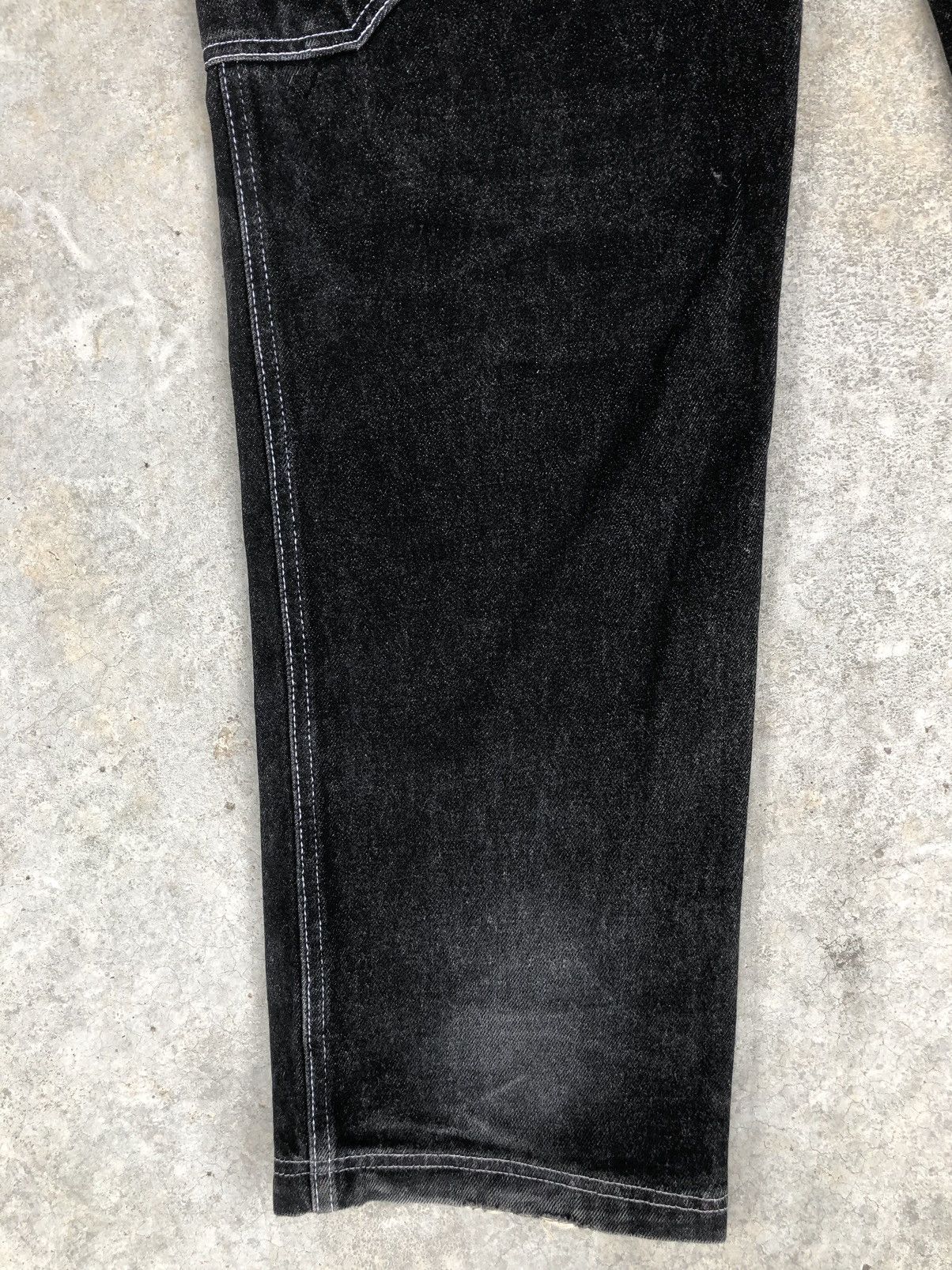 Japanese Brand white stitch Baggy Jeans Hip Hop Carpenter Embroidered Jeans Size US 32 / EU 48 - 11 Thumbnail