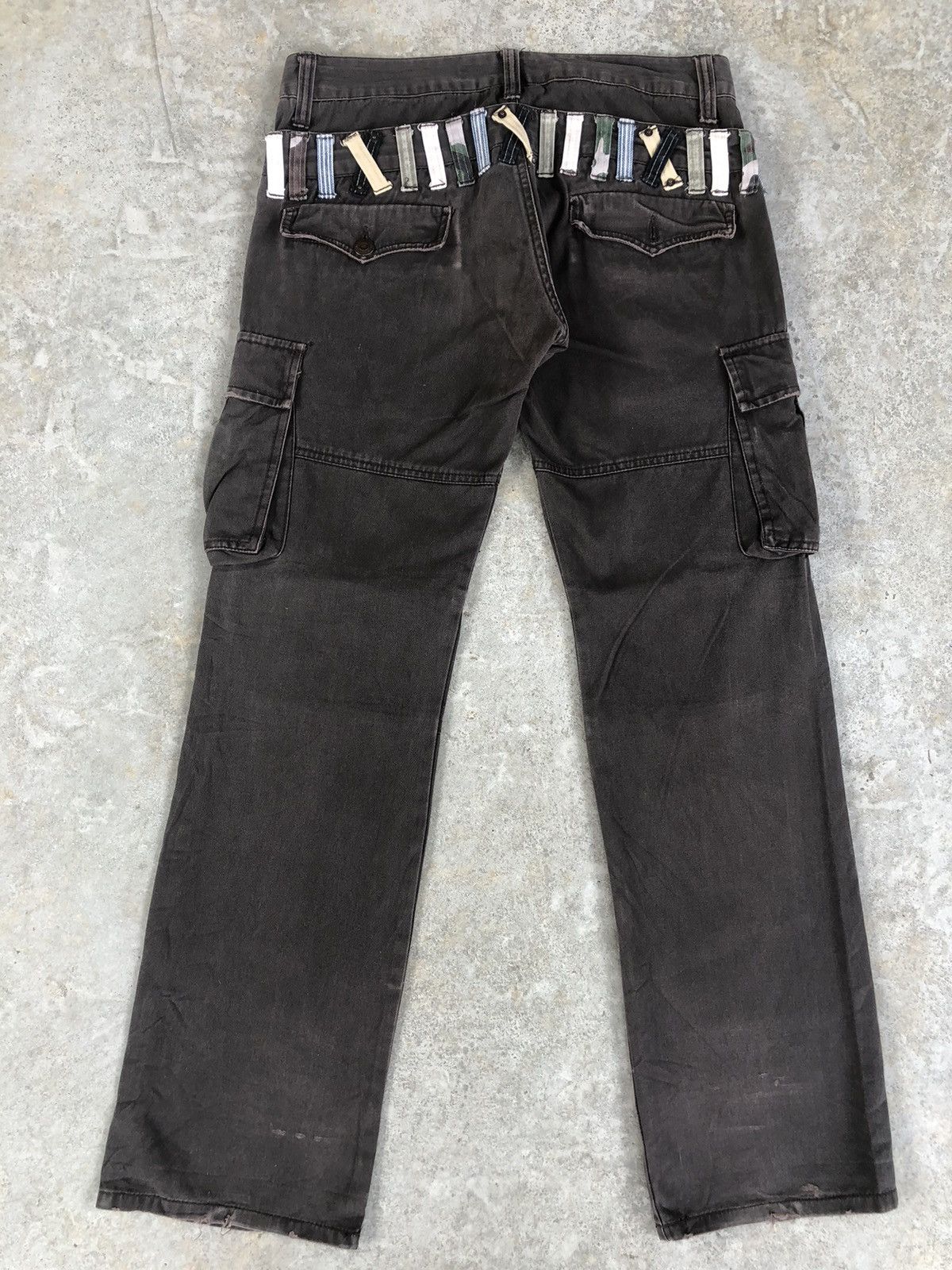 Seditionaries Dominate Handcrafted Double Waist Cargo Pants Multipocket Size US 33 - 2 Thumbnail