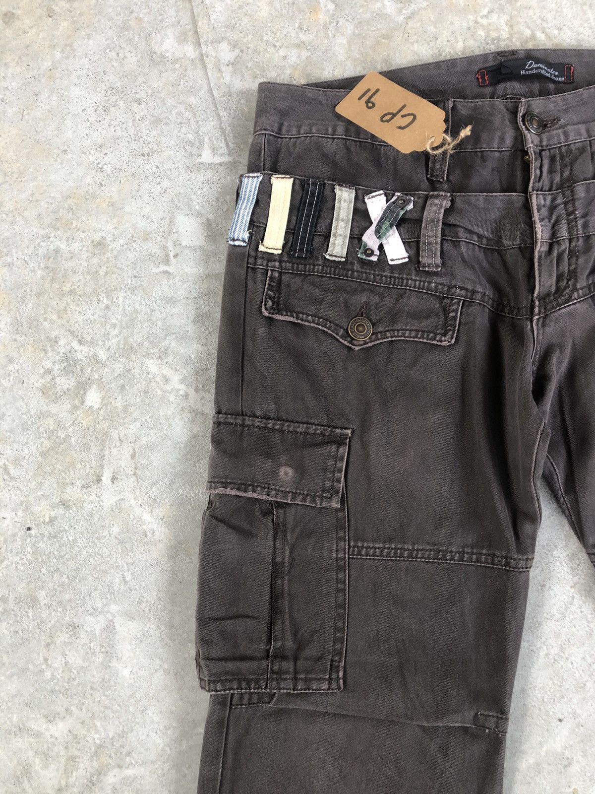 Seditionaries Dominate Handcrafted Double Waist Cargo Pants Multipocket Size US 33 - 4 Thumbnail