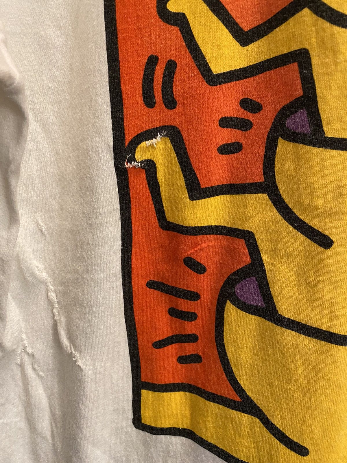 Keith Haring × Vintage Vintage Keith Haring Shirt 1993 Guggenheim Museum Shirt Size US XL / EU 56 / 4 - 3 Thumbnail