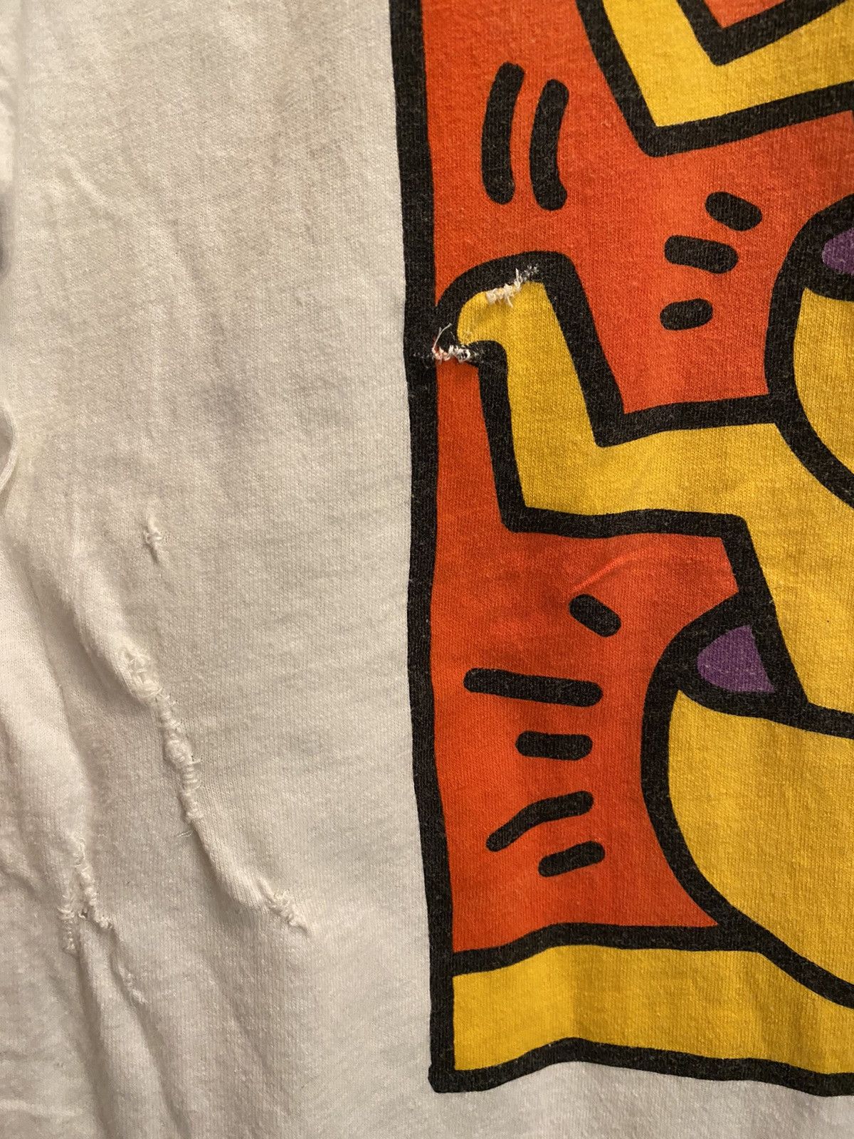 Keith Haring × Vintage Vintage Keith Haring Shirt 1993 Guggenheim Museum Shirt Size US XL / EU 56 / 4 - 4 Thumbnail