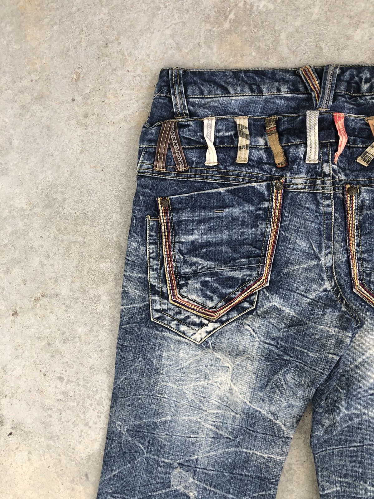 Hysteric Glamour Japanese Skulls Double Waist Distressed Jeans Size US 34 / EU 50 - 11 Thumbnail