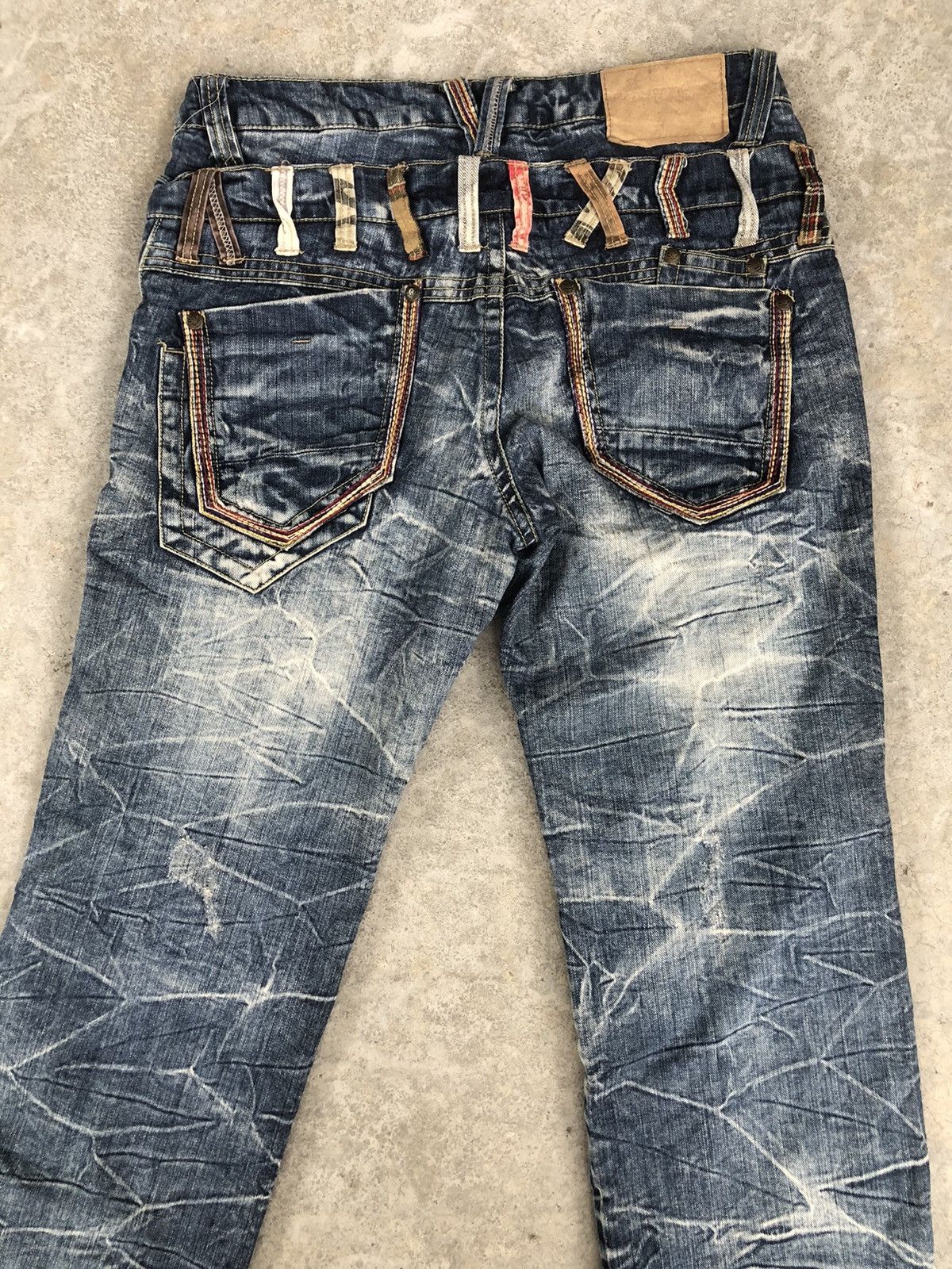 Hysteric Glamour Japanese Skulls Double Waist Distressed Jeans Size US 34 / EU 50 - 10 Thumbnail