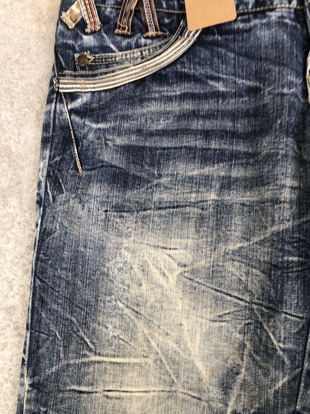 Hysteric Glamour Japanese Skulls Double Waist Distressed Jeans Size US 34 / EU 50 - 6 Thumbnail