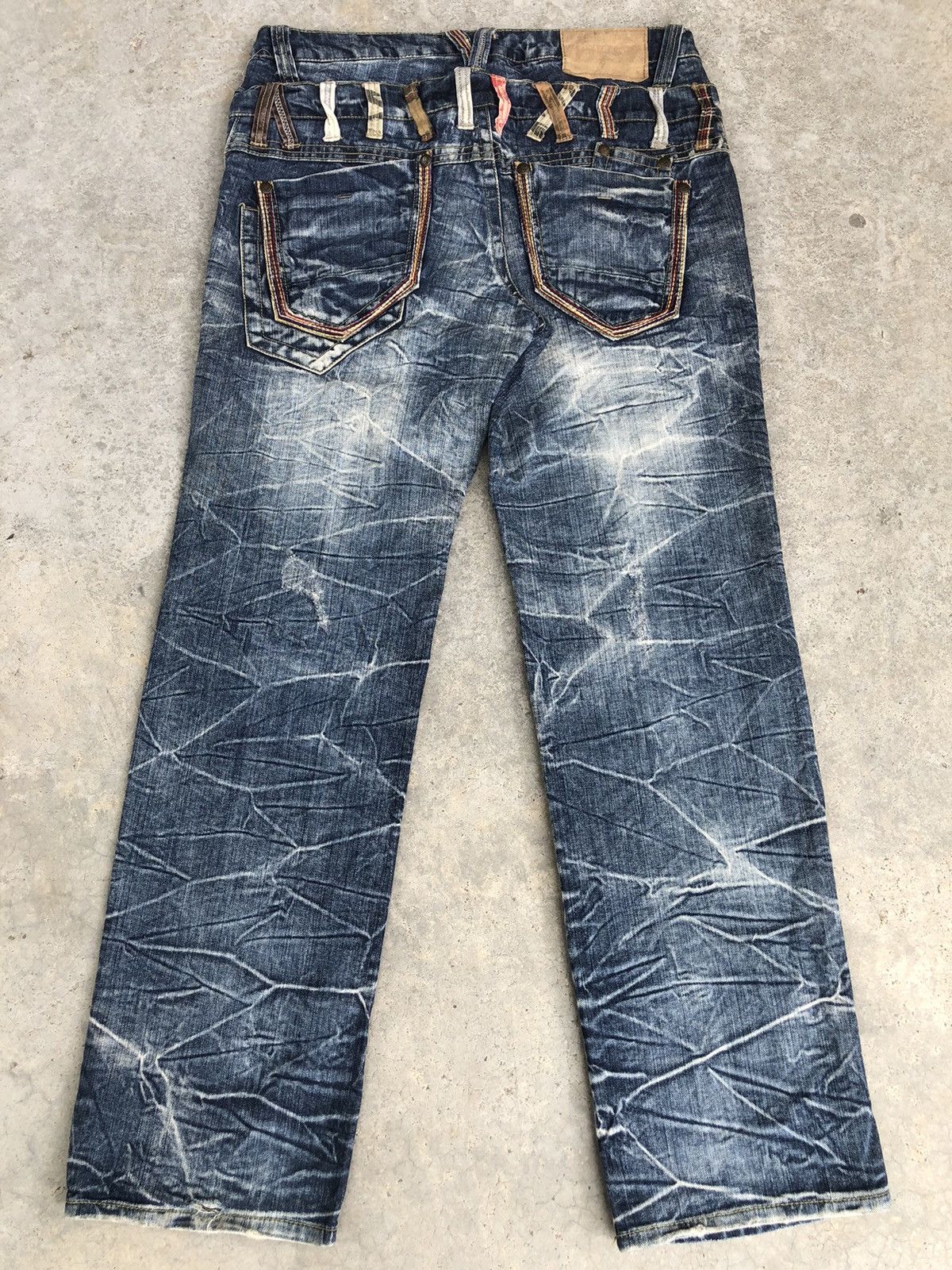 Hysteric Glamour Japanese Skulls Double Waist Distressed Jeans Size US 34 / EU 50 - 2 Thumbnail