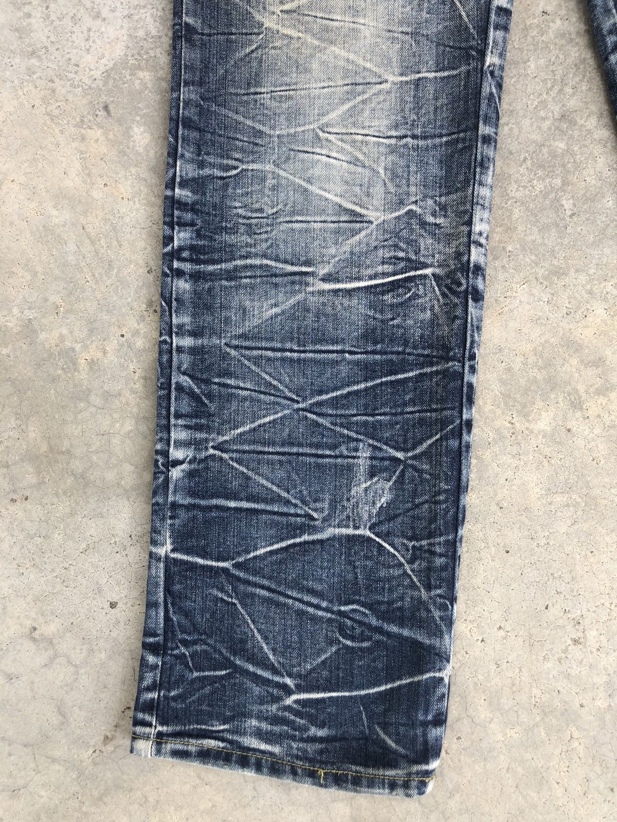 Hysteric Glamour Japanese Skulls Double Waist Distressed Jeans Size US 34 / EU 50 - 8 Thumbnail
