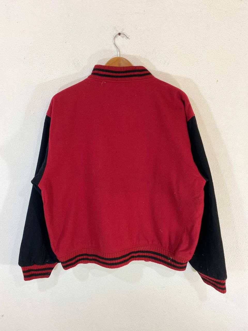 Japanese Brand Vintage Varsity Jacket Full Wool Nice Design Size US L / EU 52-54 / 3 - 2 Thumbnail