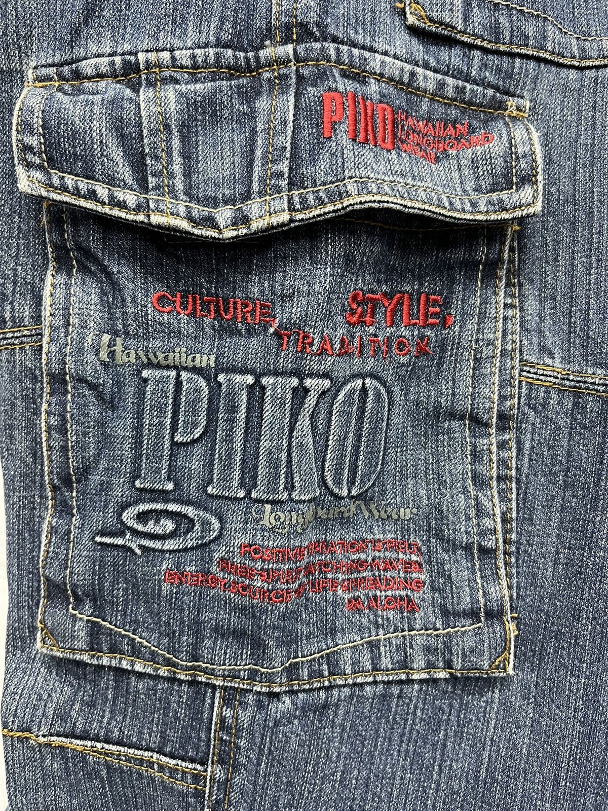 Other PIKO CULTURE TRADITION HAWAIIAN LONGBOARD WEAR Baggy Cargo Size US 31 - 7 Thumbnail