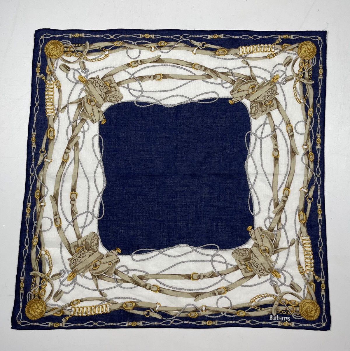 Burberry × Other × Vintage vintage burberry bandana handkerchief neckerchief HC0691 Size ONE SIZE - 2 Thumbnail