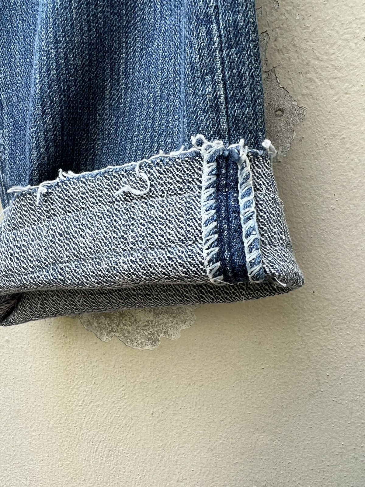 Levi's Vintage Rare! 80s Levi’s 501 Striped Twill Denim Fade Jeans Size US 29 - 14 Thumbnail