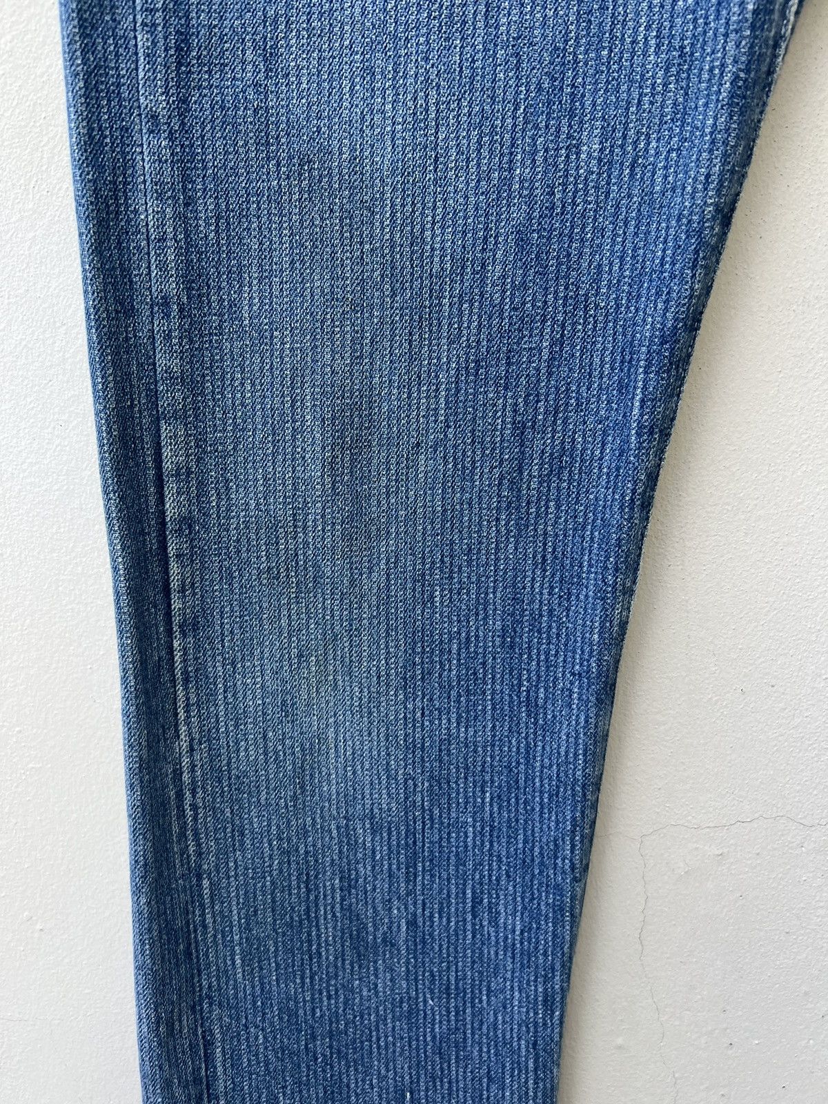 Levi's Vintage Rare! 80s Levi’s 501 Striped Twill Denim Fade Jeans Size US 29 - 8 Thumbnail