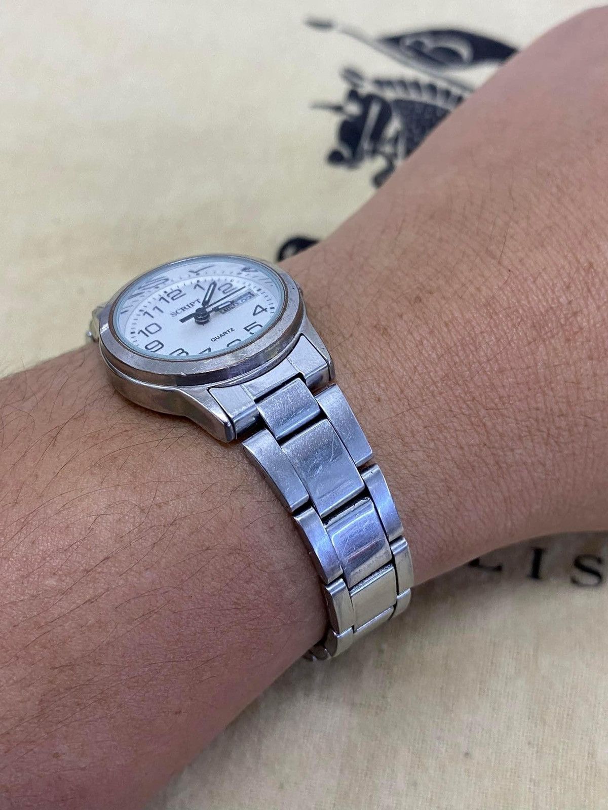 Hysteric Glamour Script J-Jaxis Japan Dates & Days Quartz futuristic Watch Size ONE SIZE - 8 Thumbnail