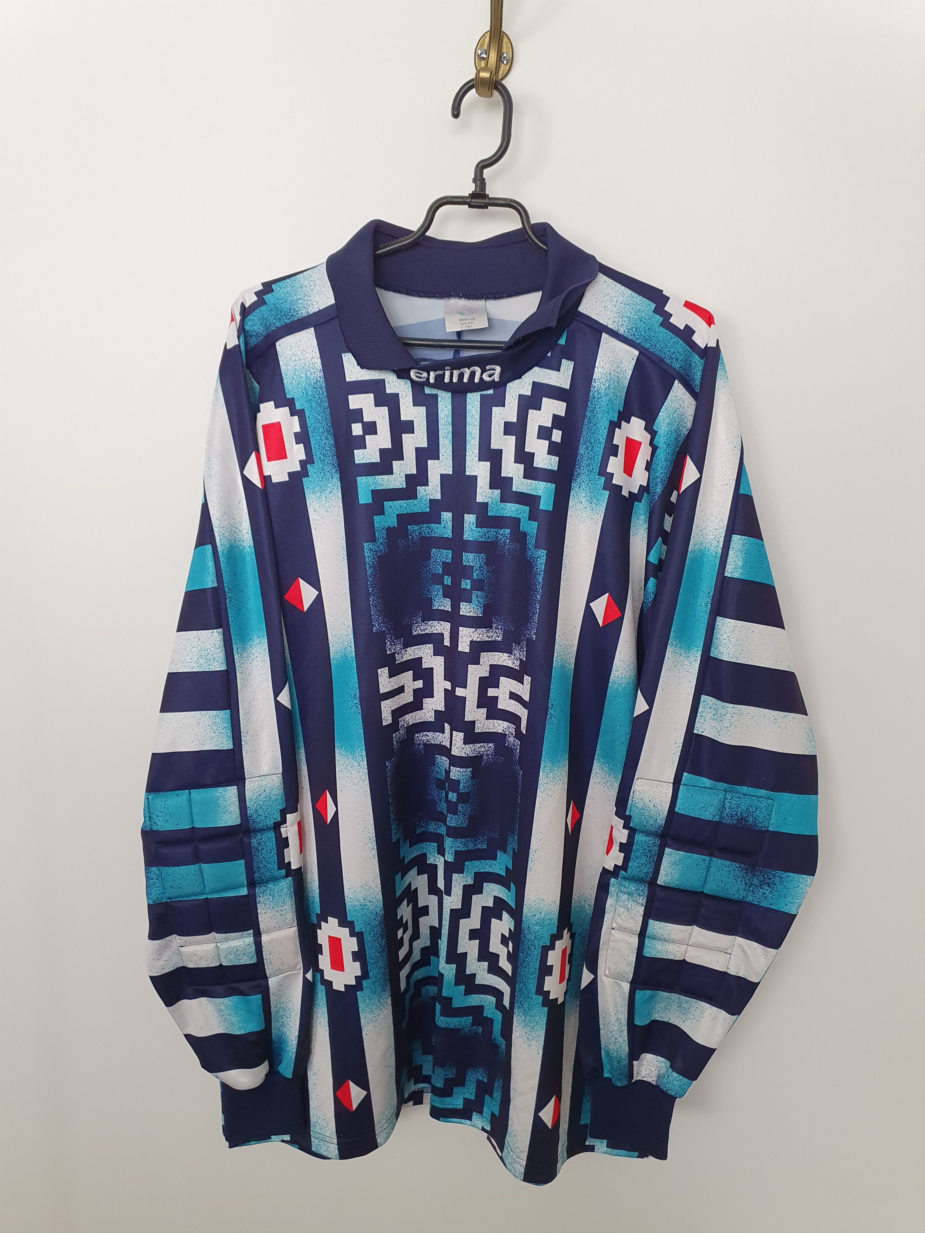 Maillot Vintage Erima Années 90 – Numéro 15, Taille S (oldschool, Occasion)