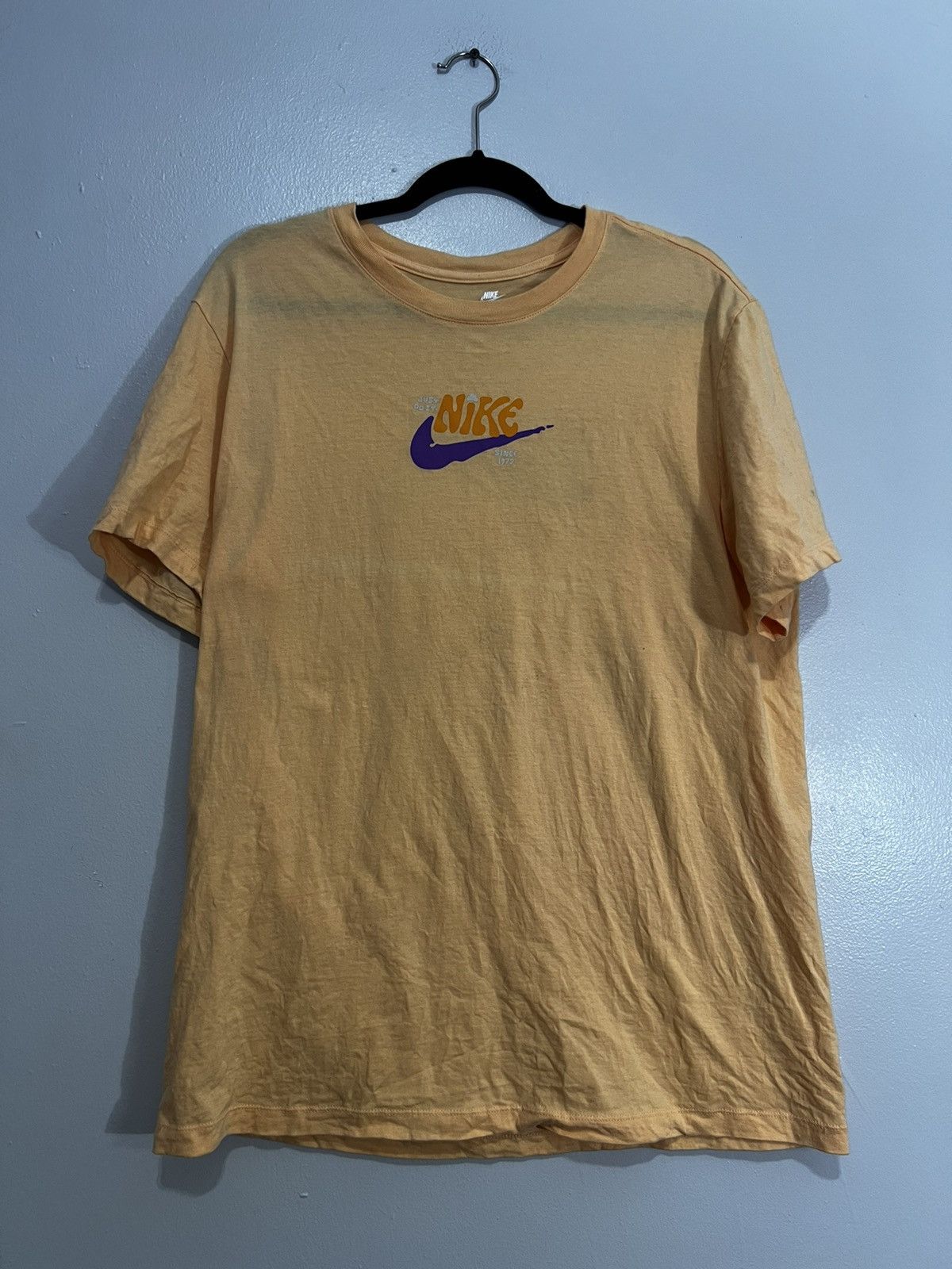Nike Nike Bubble Letters Swoosh, Orange Tshirt Back Print large Size US L / EU 52-54 / 3 - 1 Thumbnail