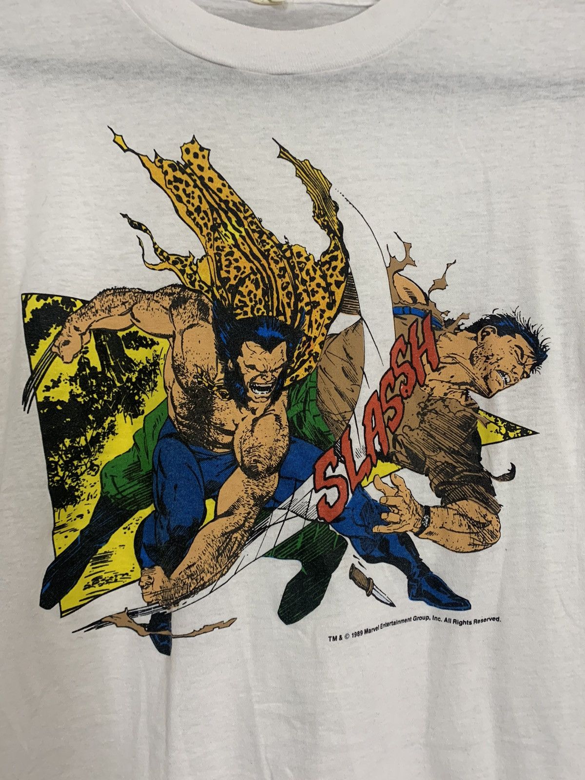 Marvel Comics × Vintage 1989 Vintage Marvel Wolverine Vs Punisher TShirt X-men Size US M / EU 48-50 / 2 - 5 Thumbnail