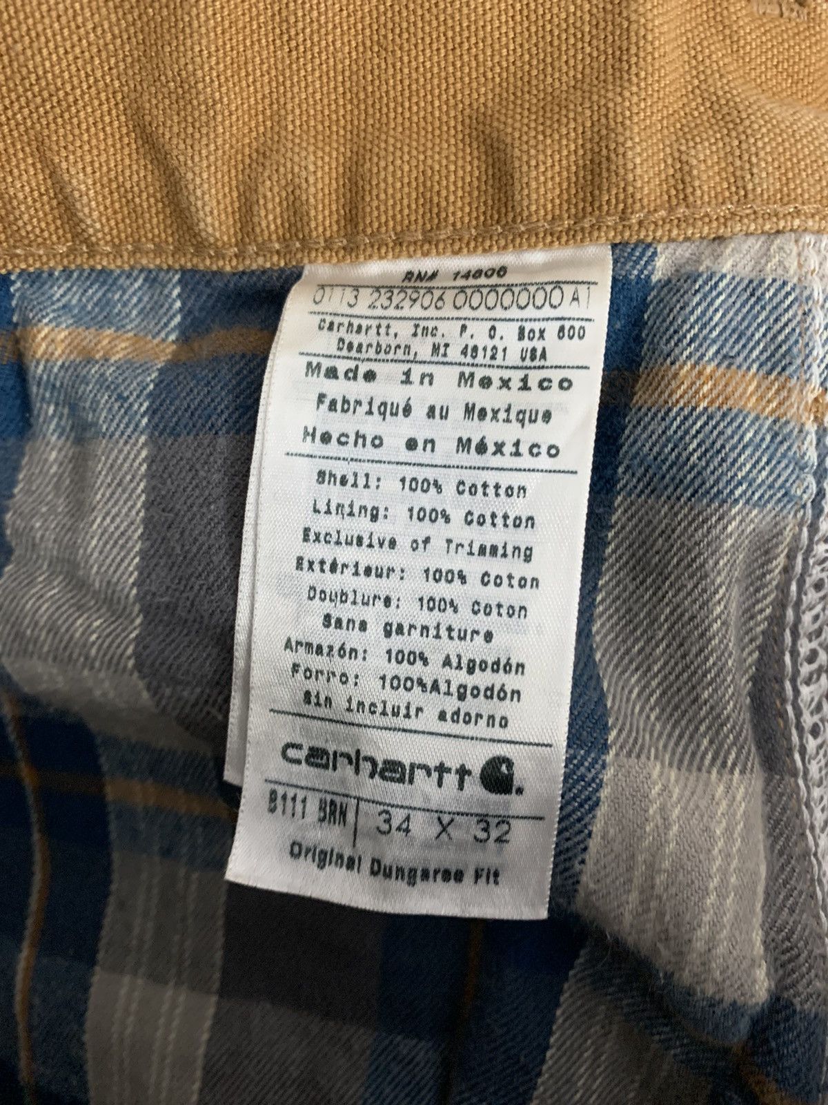 Carhartt × Carhartt Wip × Vintage Vintage Carhartt DUCK WORK PANT 34x32 CARHARTT BROWN Size US 34 / EU 50 - 3 Thumbnail
