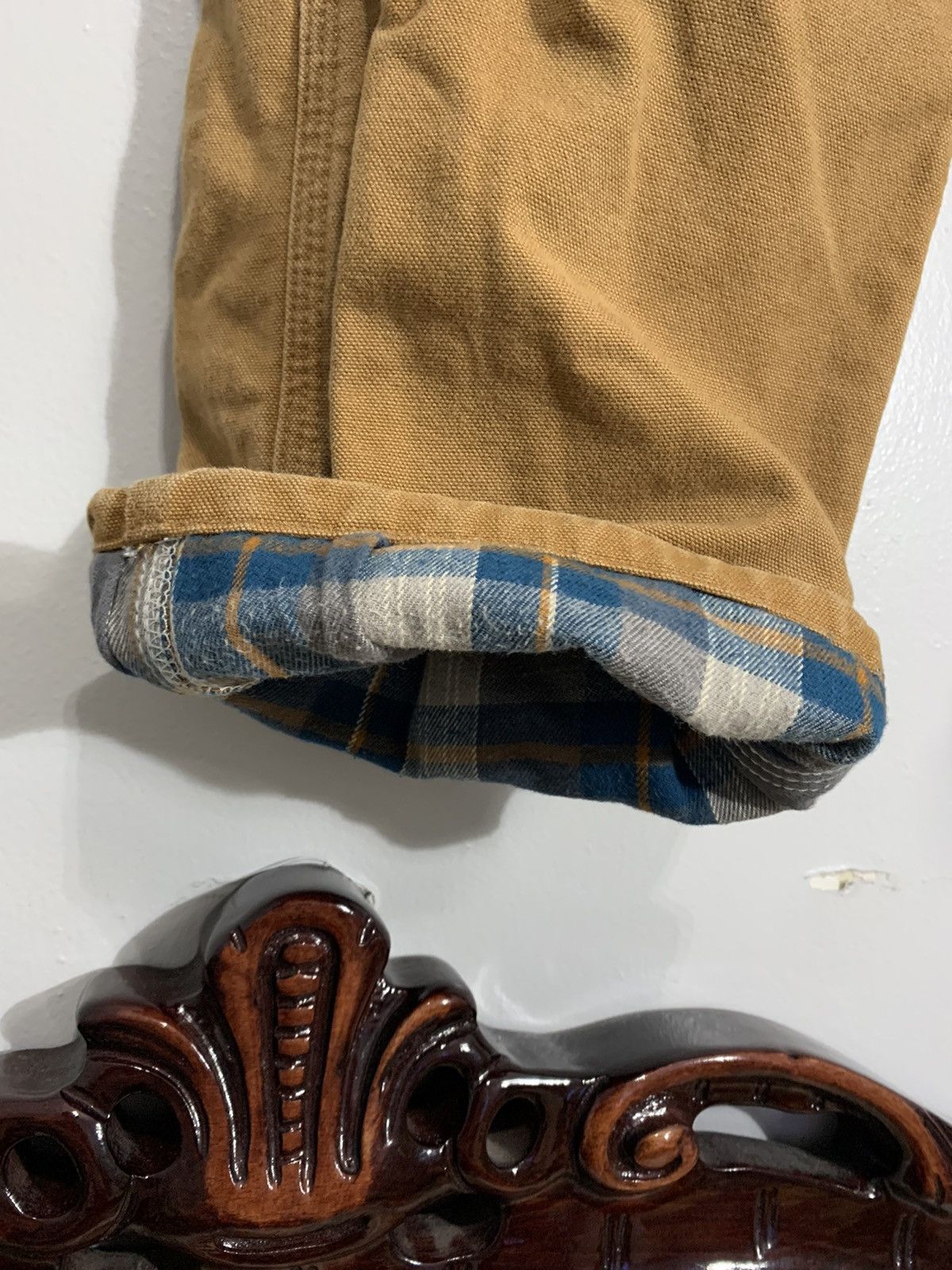 Carhartt × Carhartt Wip × Vintage Vintage Carhartt DUCK WORK PANT 34x32 CARHARTT BROWN Size US 34 / EU 50 - 5 Thumbnail