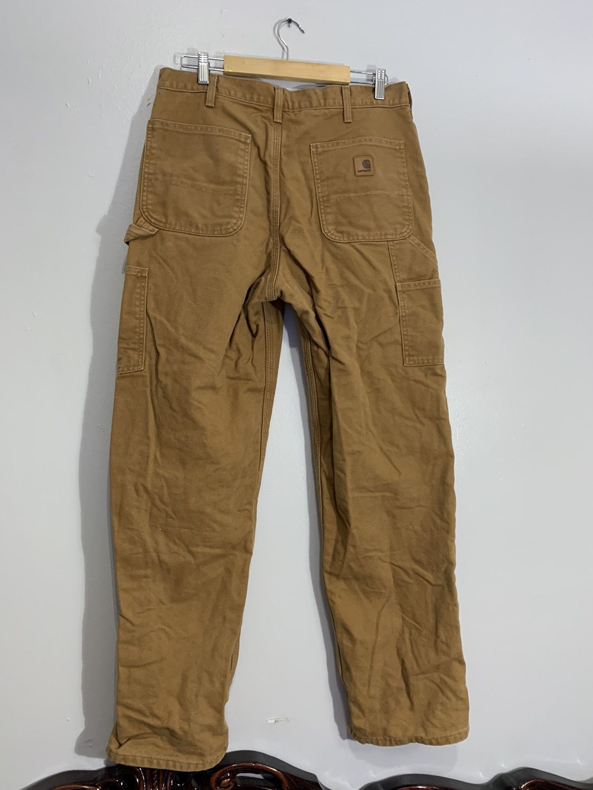 Carhartt × Carhartt Wip × Vintage Vintage Carhartt DUCK WORK PANT 34x32 CARHARTT BROWN Size US 34 / EU 50 - 4 Thumbnail
