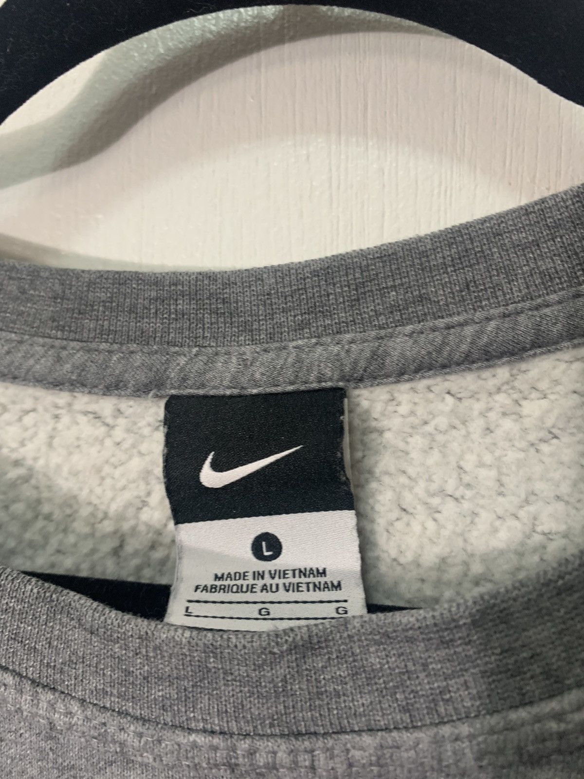 Jordan Brand × Nike × Vintage Jordan Dunk Nike Gray Fleece Crewneck Sweatshirt Basketball Size US L / EU 52-54 / 3 - 3 Thumbnail