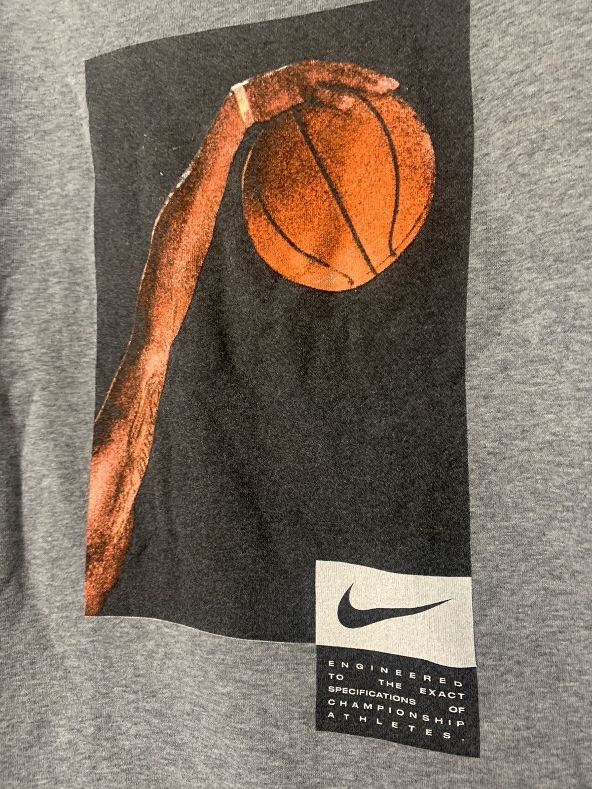 Jordan Brand × Nike × Vintage Jordan Dunk Nike Gray Fleece Crewneck Sweatshirt Basketball Size US L / EU 52-54 / 3 - 2 Thumbnail