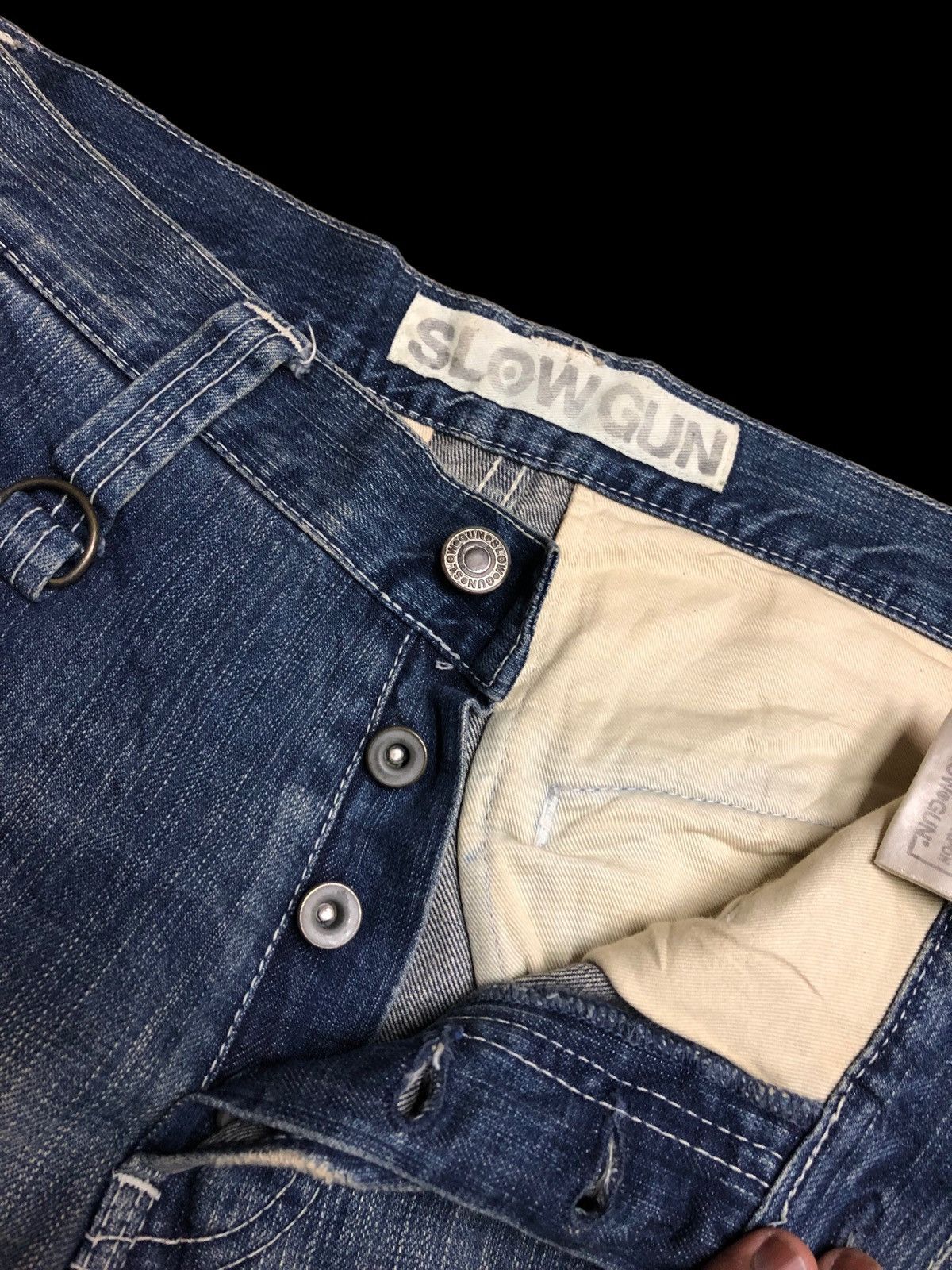 Japanese Brand SLOW GUN JAPANESSE PUNK STYLE DENIM Size US 30 / EU 46 - 4 Thumbnail