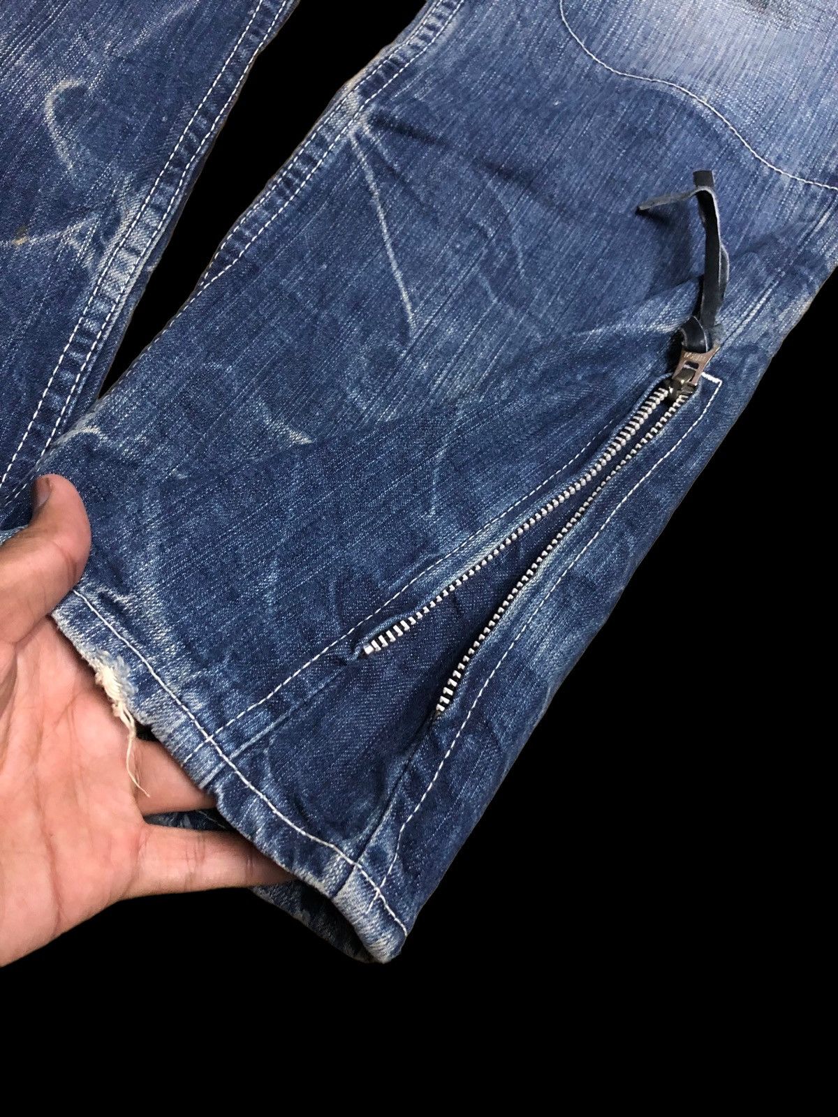 Japanese Brand SLOW GUN JAPANESSE PUNK STYLE DENIM Size US 30 / EU 46 - 3 Thumbnail