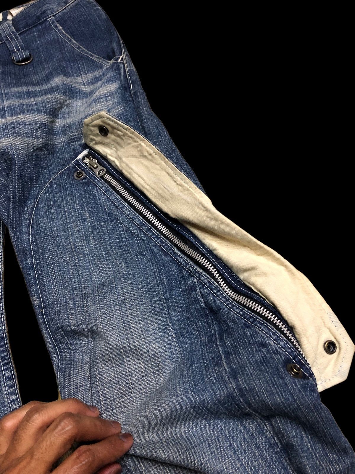 Japanese Brand SLOW GUN JAPANESSE PUNK STYLE DENIM Size US 30 / EU 46 - 7 Thumbnail