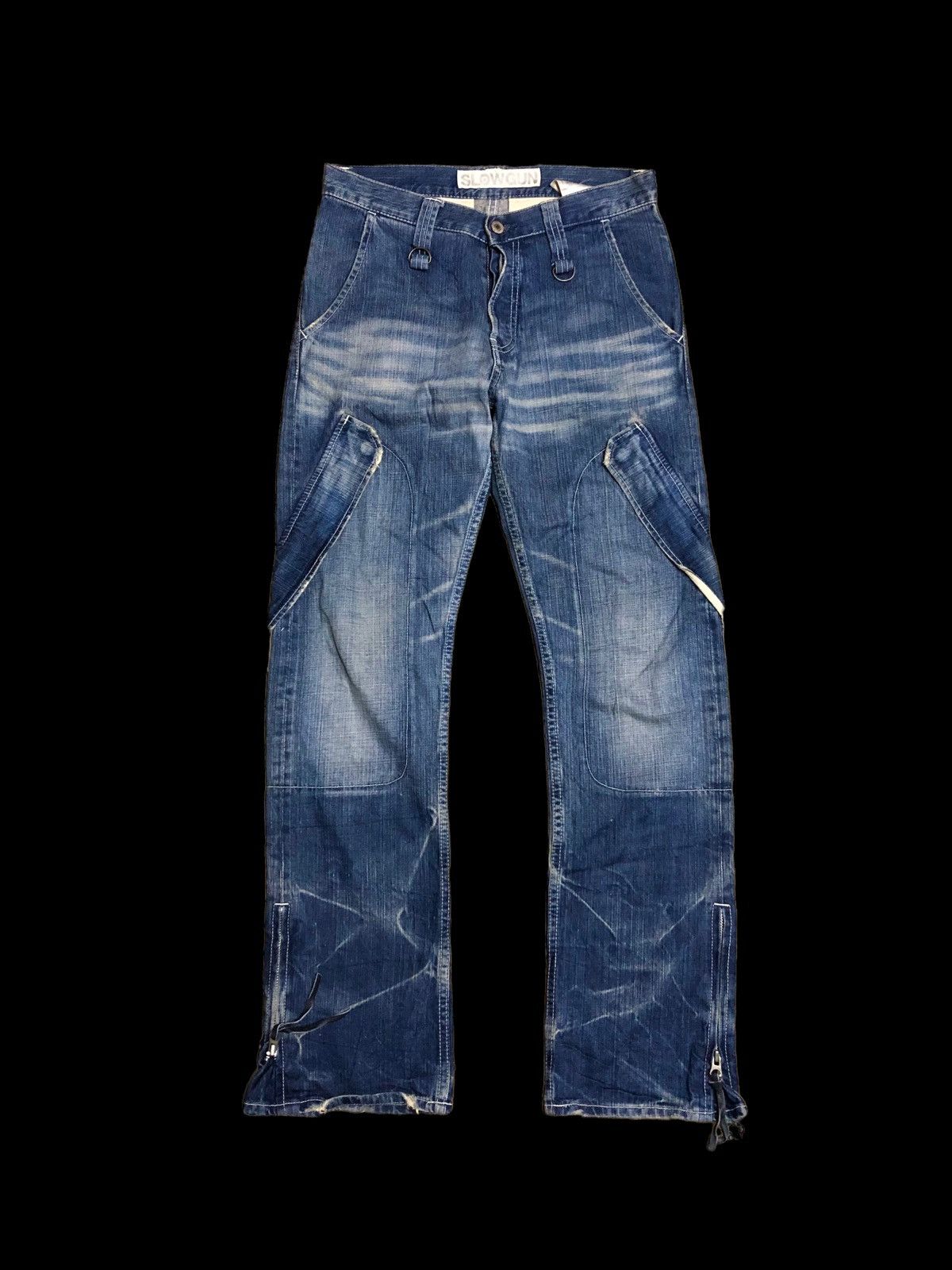 Japanese Brand SLOW GUN JAPANESSE PUNK STYLE DENIM Size US 30 / EU 46 - 1 Thumbnail