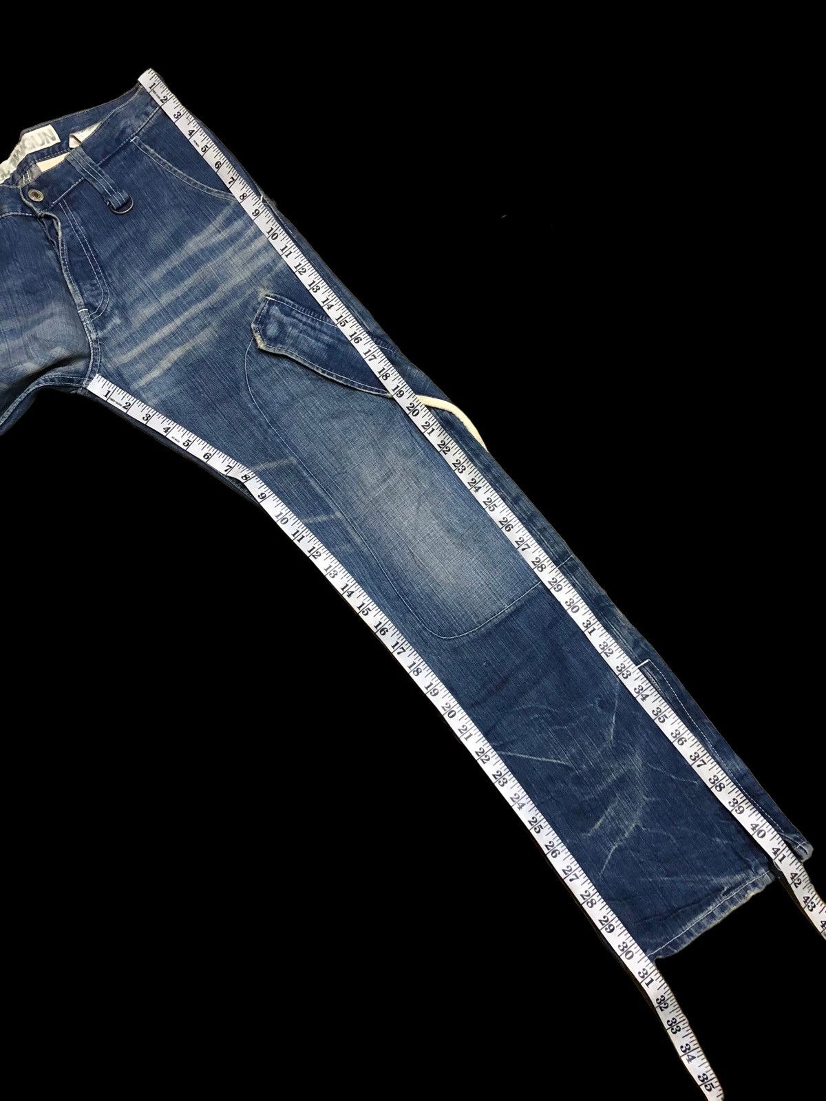 Japanese Brand SLOW GUN JAPANESSE PUNK STYLE DENIM Size US 30 / EU 46 - 10 Thumbnail