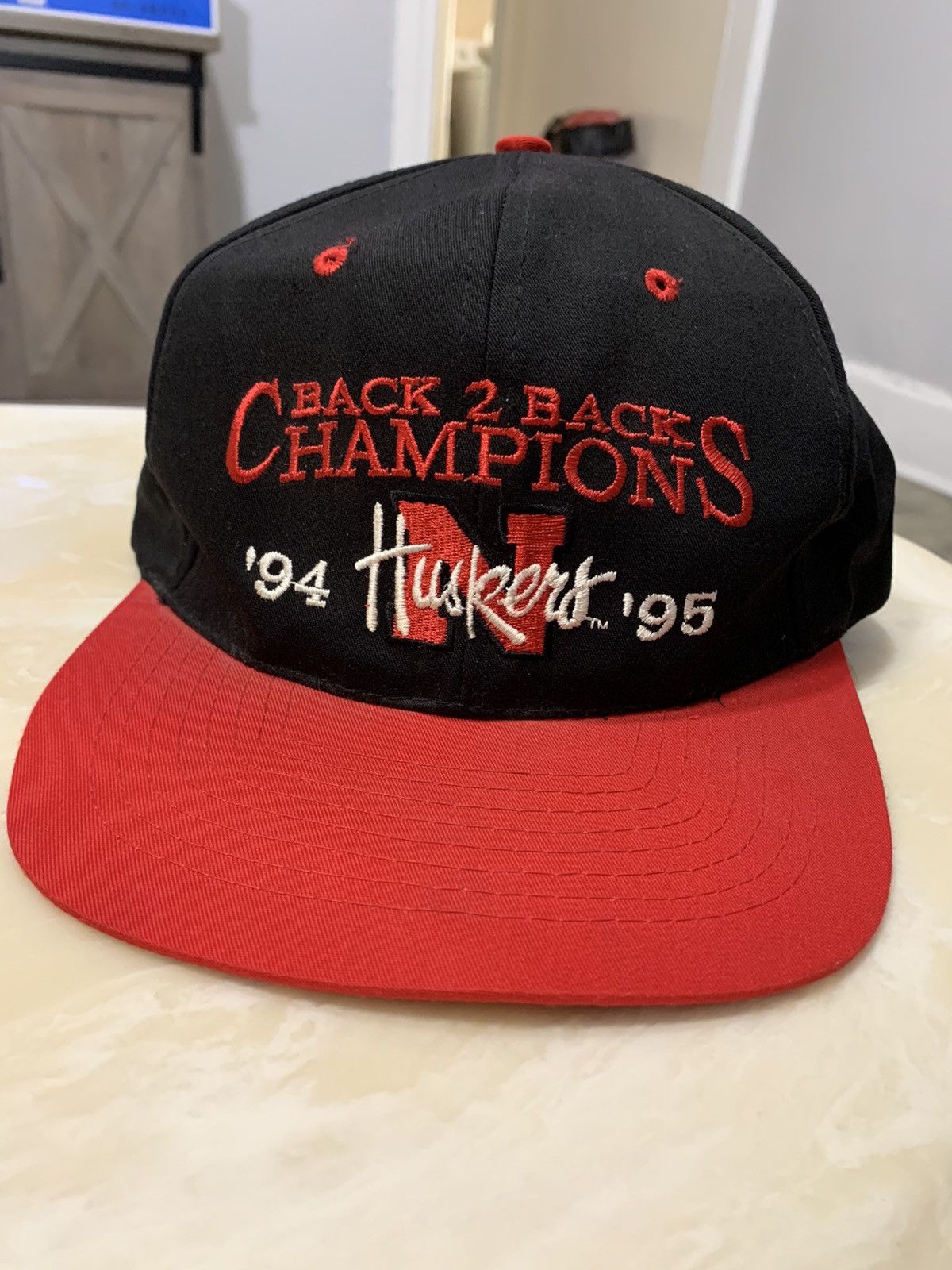 NCAA × Vintage Vintage Nebraska Huskers Football Championship Snapback Size ONE SIZE - 1 Thumbnail
