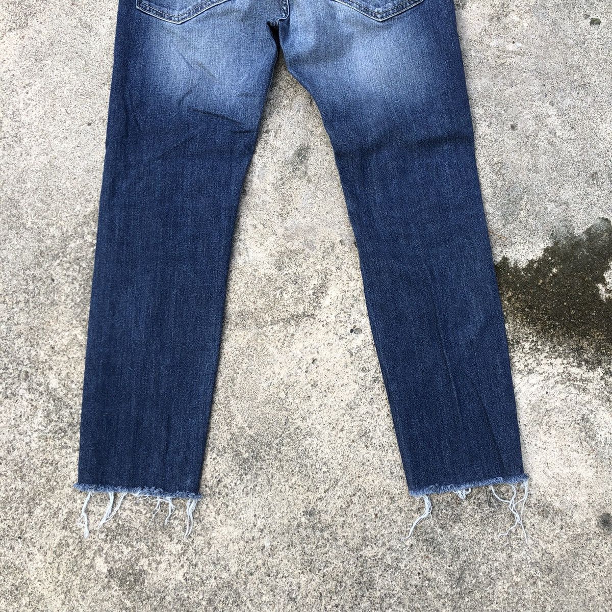 H&M 🔥Thrash🔥H&M Stoned Wash Rips Distress Skinny Denim Jeans Size US 30 / EU 46 - 6 Thumbnail