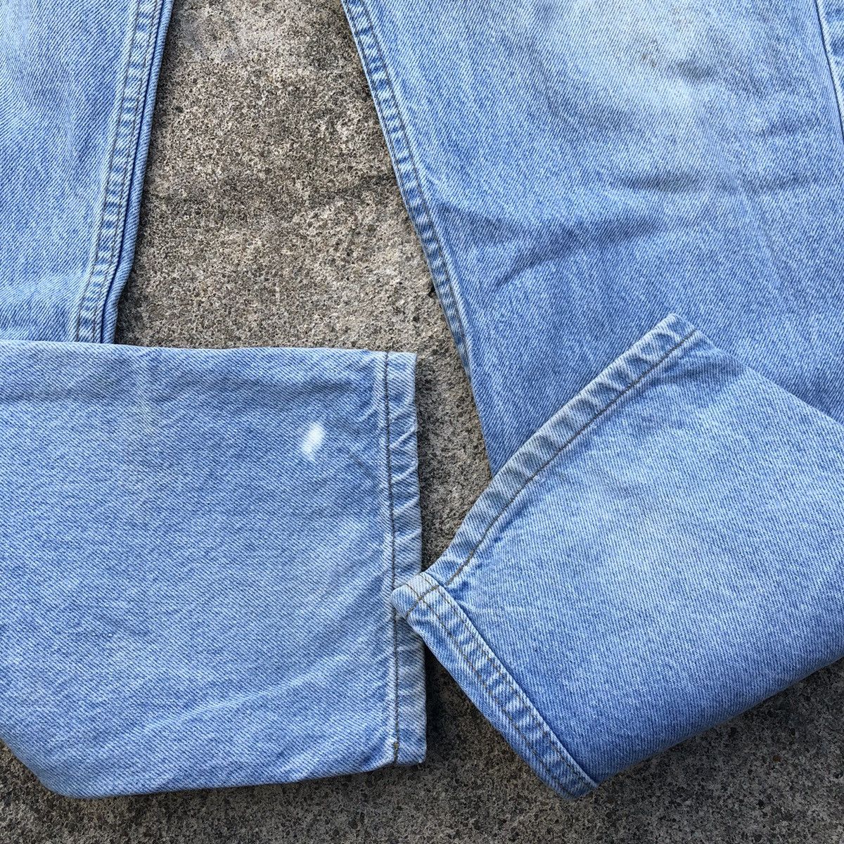 Carhartt 🔥Rare🔥Vintage Carhatt Stoned Wash Rips Denim Jeans Size US 33 - 8 Thumbnail