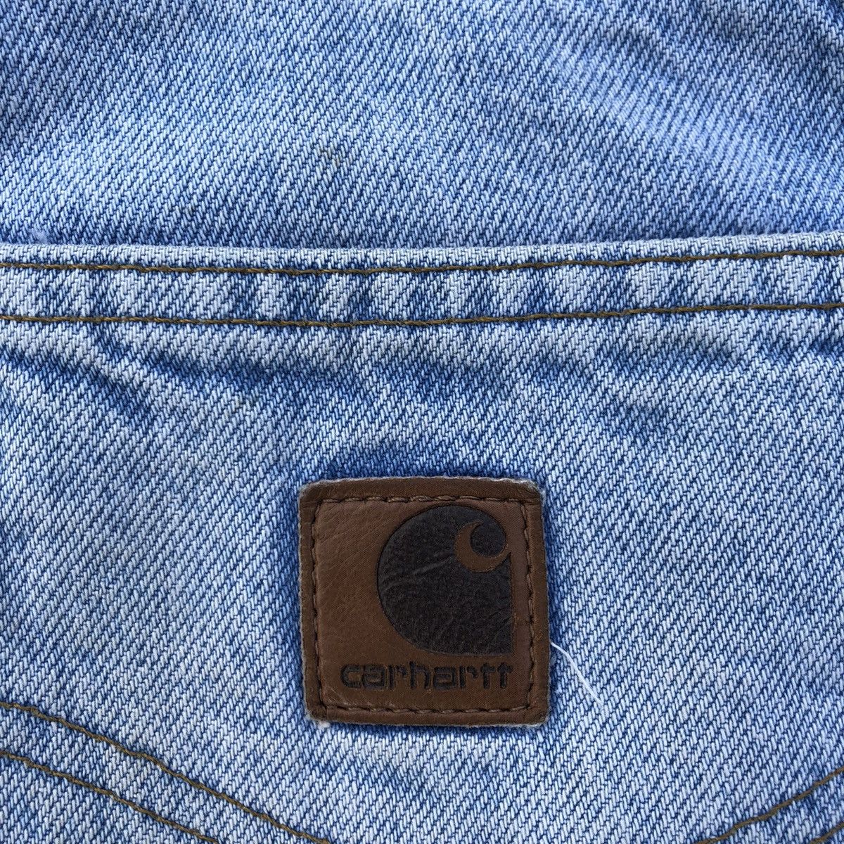 Carhartt 🔥Rare🔥Vintage Carhatt Stoned Wash Rips Denim Jeans Size US 33 - 7 Thumbnail