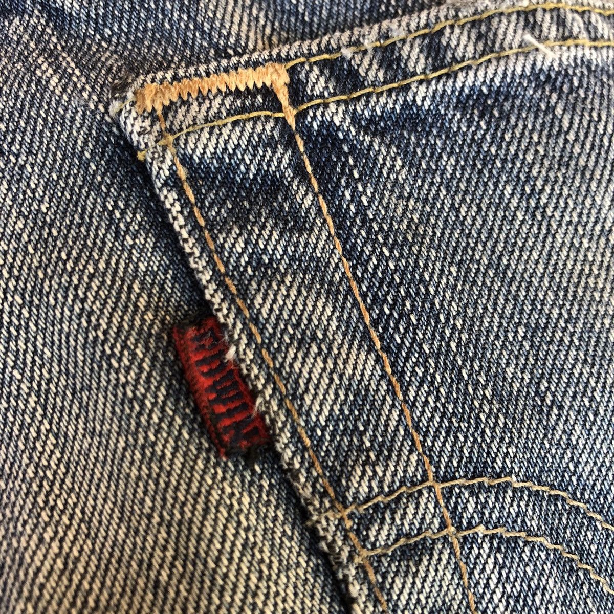 Edwin 🔥Rare🔥Vintage Edwin 503 Stone Wash Rips Distress Denim Jeans Size US 30 / EU 46 - 14 Thumbnail