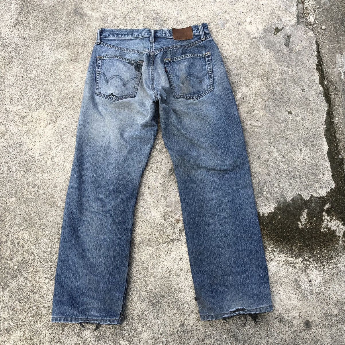 Edwin 🔥Rare🔥Vintage Edwin 503 Stone Wash Rips Distress Denim Jeans Size US 30 / EU 46 - 4 Thumbnail
