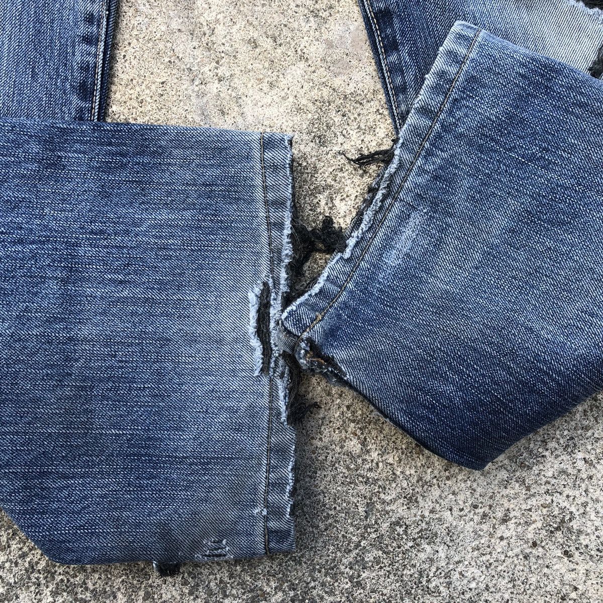 Edwin 🔥Rare🔥Vintage Edwin 503 Stone Wash Rips Distress Denim Jeans Size US 30 / EU 46 - 7 Thumbnail