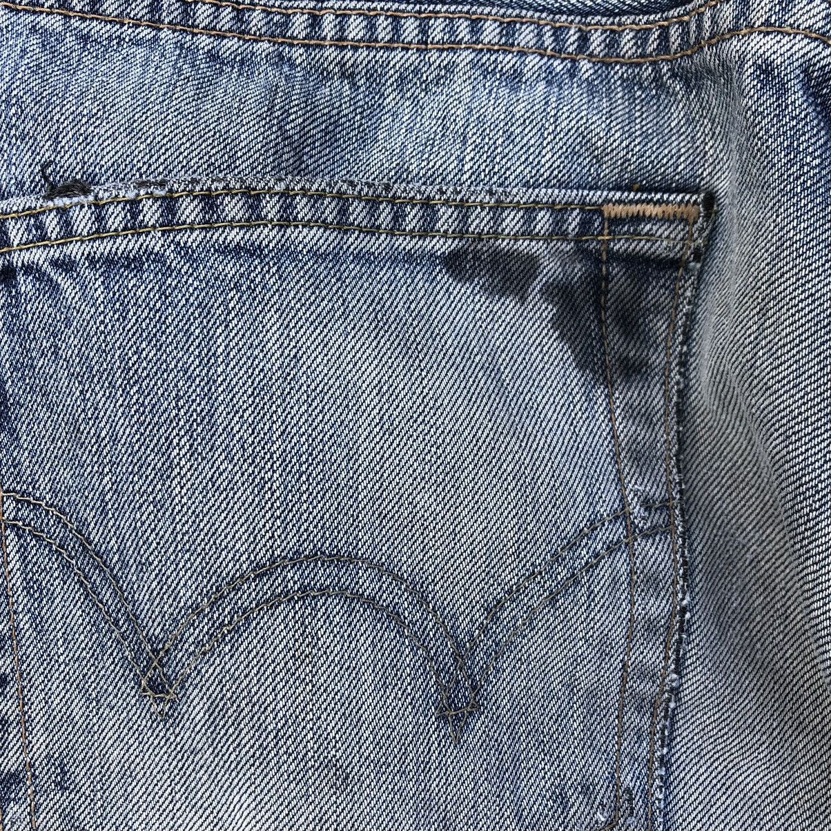 Edwin 🔥Rare🔥Vintage Edwin 503 Stone Wash Rips Distress Denim Jeans Size US 30 / EU 46 - 13 Thumbnail