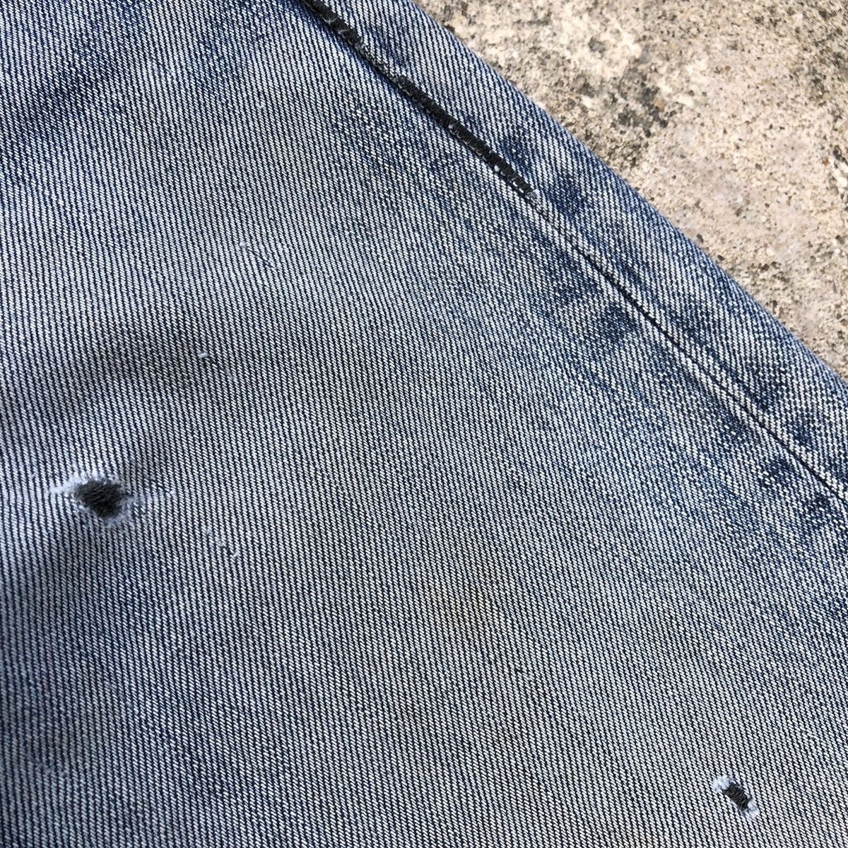 Edwin 🔥Rare🔥Vintage Edwin 503 Stone Wash Rips Distress Denim Jeans Size US 30 / EU 46 - 12 Thumbnail