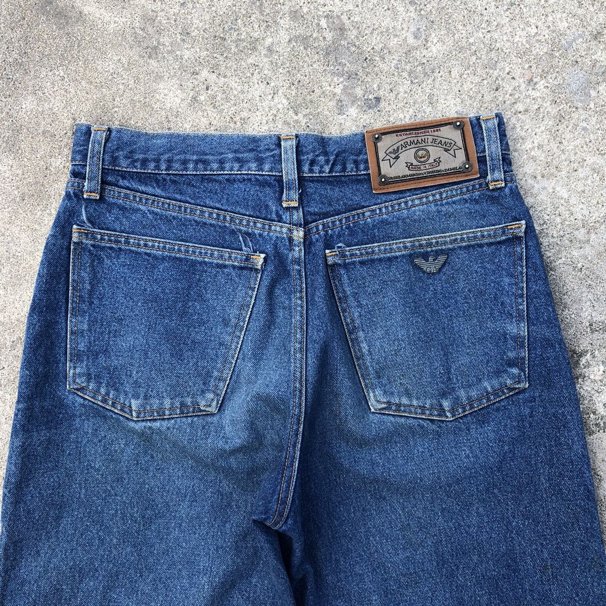 Armani × Giorgio Armani 🔥Rare🔥Giorgio Armani Jeans Stoned Wash Rips Denim Jeans Size US 32 / EU 48 - 5 Thumbnail