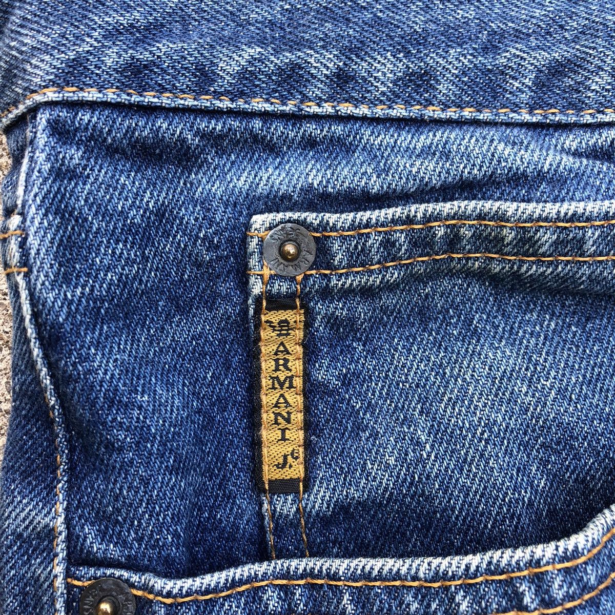 Armani × Giorgio Armani 🔥Rare🔥Giorgio Armani Jeans Stoned Wash Rips Denim Jeans Size US 32 / EU 48 - 14 Thumbnail