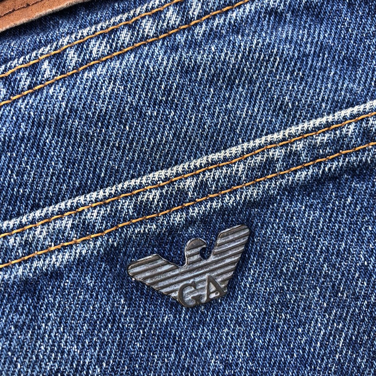 Armani × Giorgio Armani 🔥Rare🔥Giorgio Armani Jeans Stoned Wash Rips Denim Jeans Size US 32 / EU 48 - 7 Thumbnail