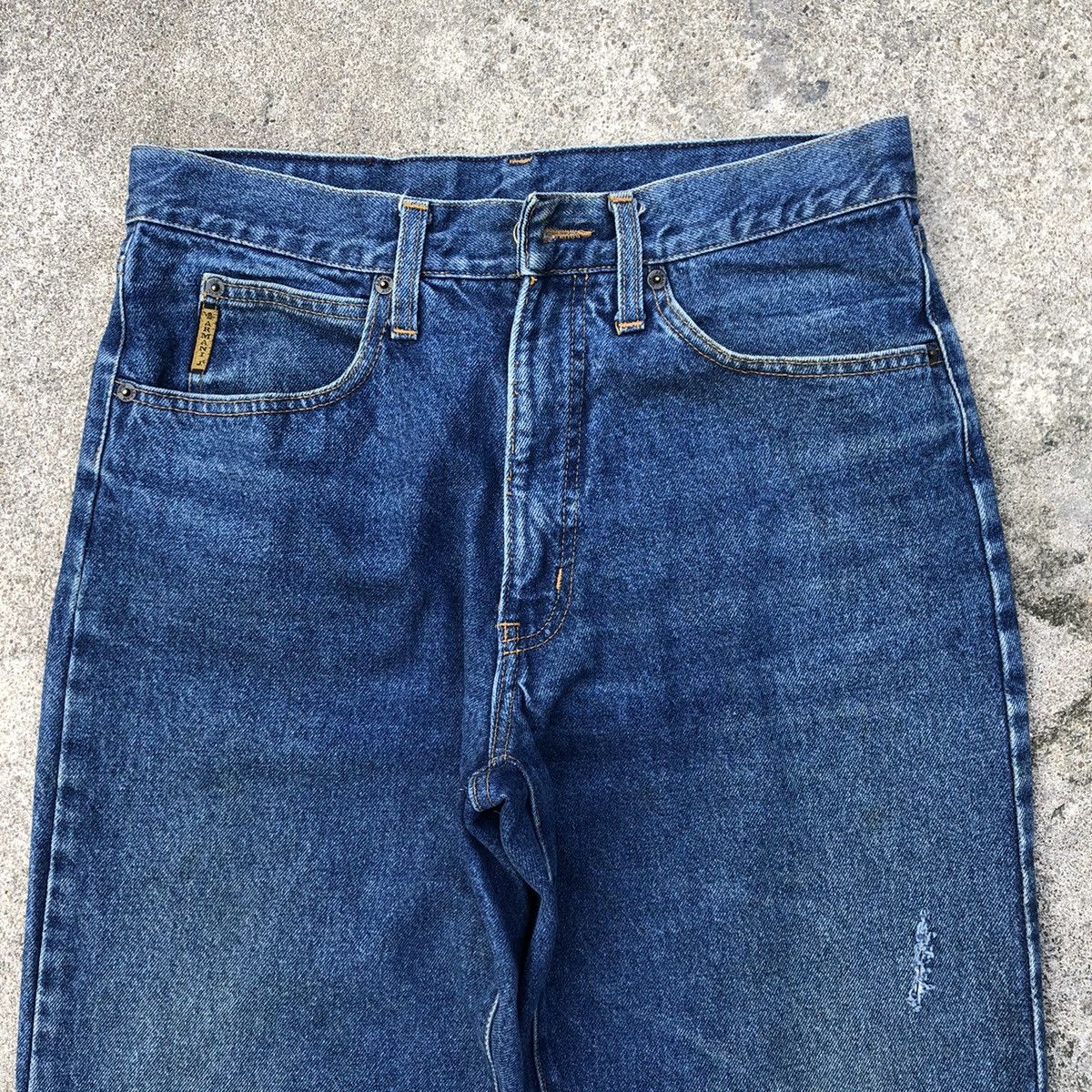 Armani × Giorgio Armani 🔥Rare🔥Giorgio Armani Jeans Stoned Wash Rips Denim Jeans Size US 32 / EU 48 - 2 Thumbnail