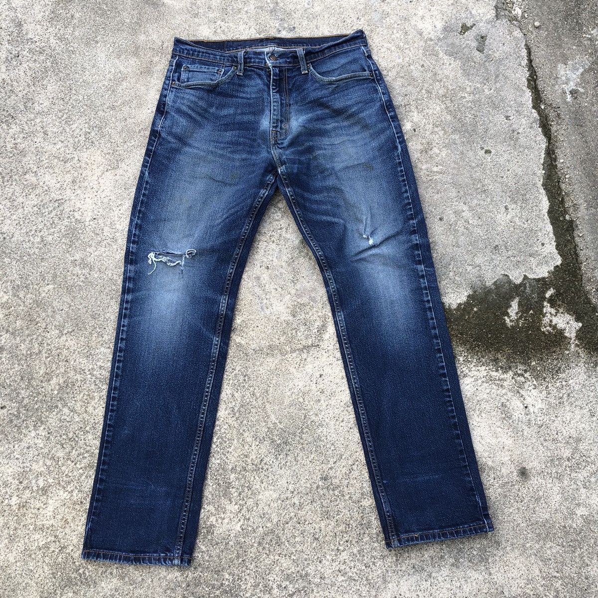Levi's × Levi's Vintage Clothing 🔥Rare🔥Vintage Levis Stoned Wash Rips Denim Jeans Size US 33 - 1 Thumbnail