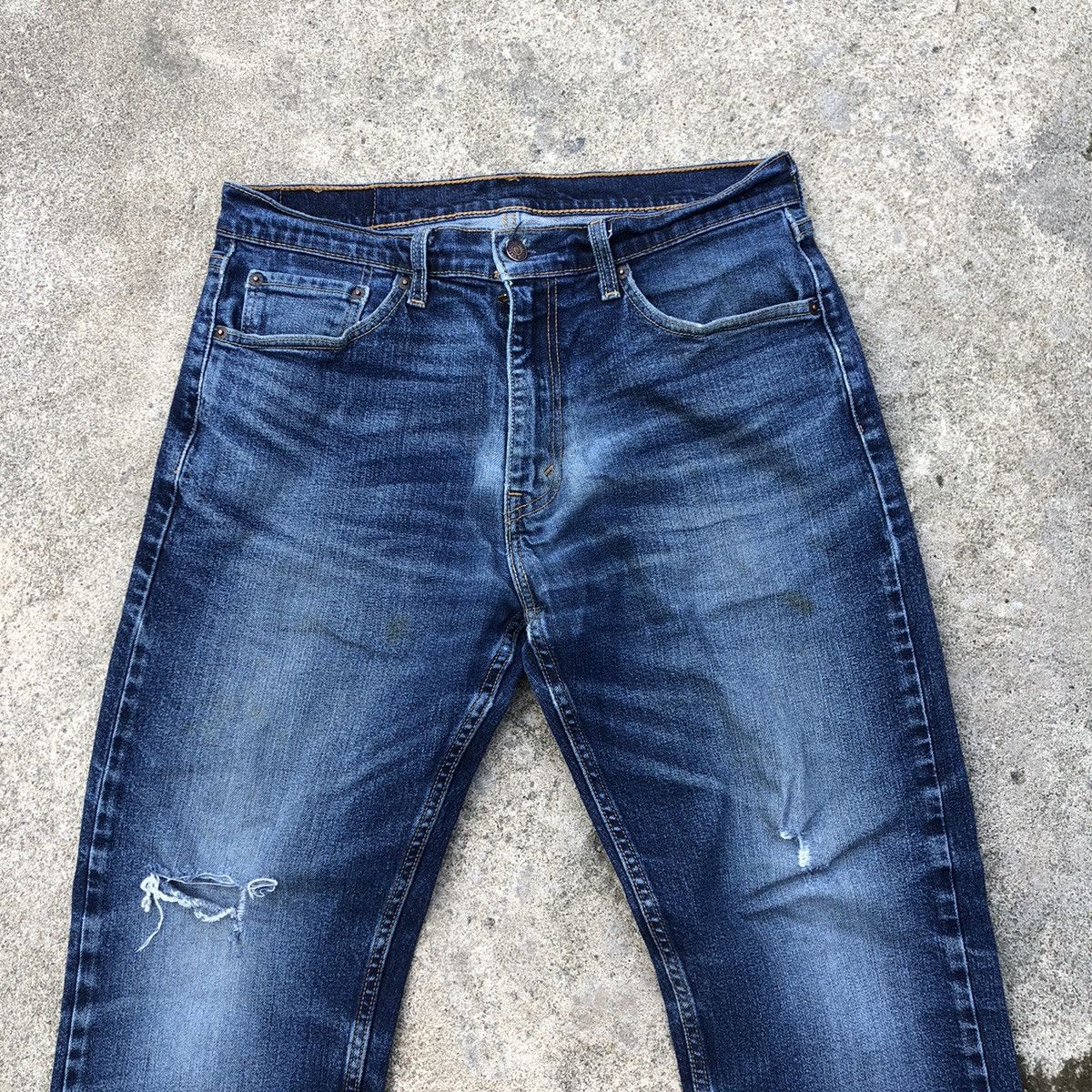 Levi's × Levi's Vintage Clothing 🔥Rare🔥Vintage Levis Stoned Wash Rips Denim Jeans Size US 33 - 2 Thumbnail