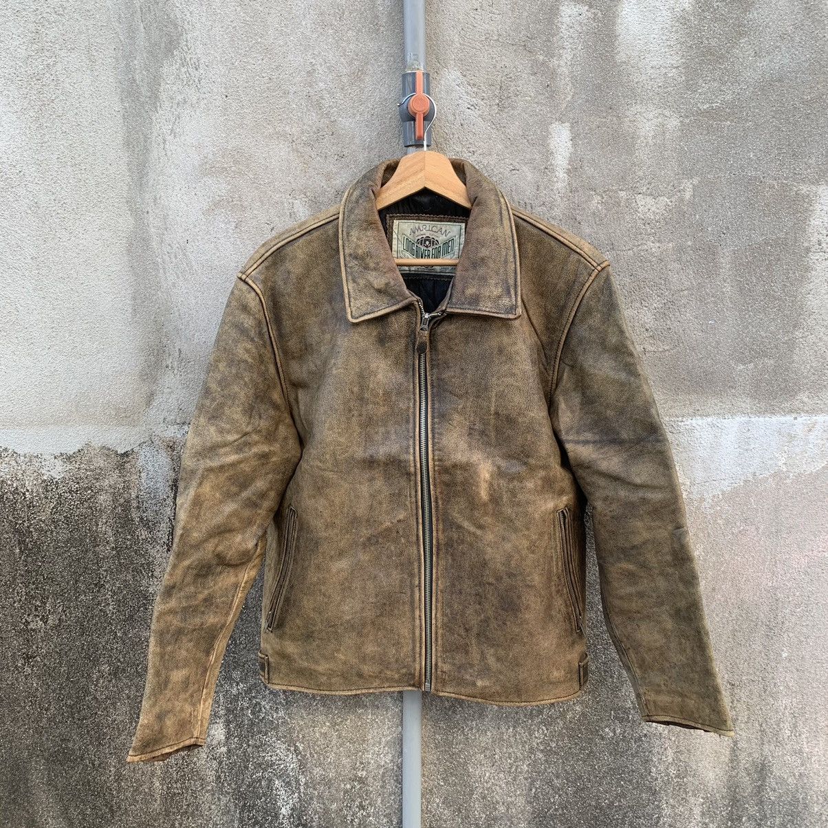 Japanese Brand ⚡️ FLASH DEAL ⚡️ Japanese Vintage Skulls Leather Jacket Size US S / EU 44-46 / 1 - 2 Thumbnail