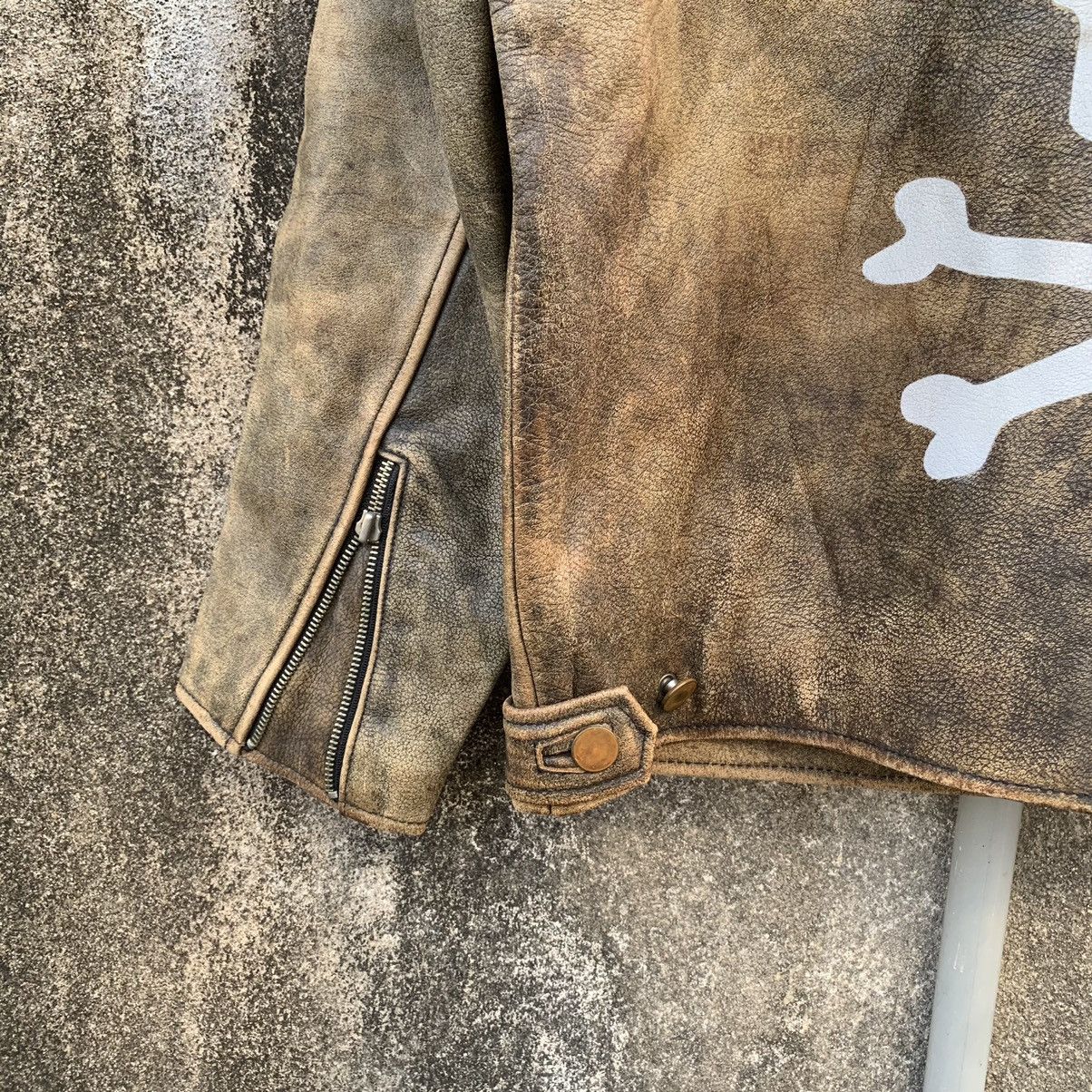 Japanese Brand ⚡️ FLASH DEAL ⚡️ Japanese Vintage Skulls Leather Jacket Size US S / EU 44-46 / 1 - 10 Thumbnail