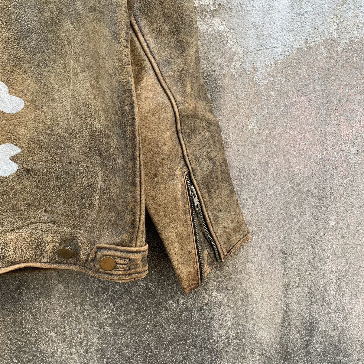 Japanese Brand ⚡️ FLASH DEAL ⚡️ Japanese Vintage Skulls Leather Jacket Size US S / EU 44-46 / 1 - 11 Thumbnail